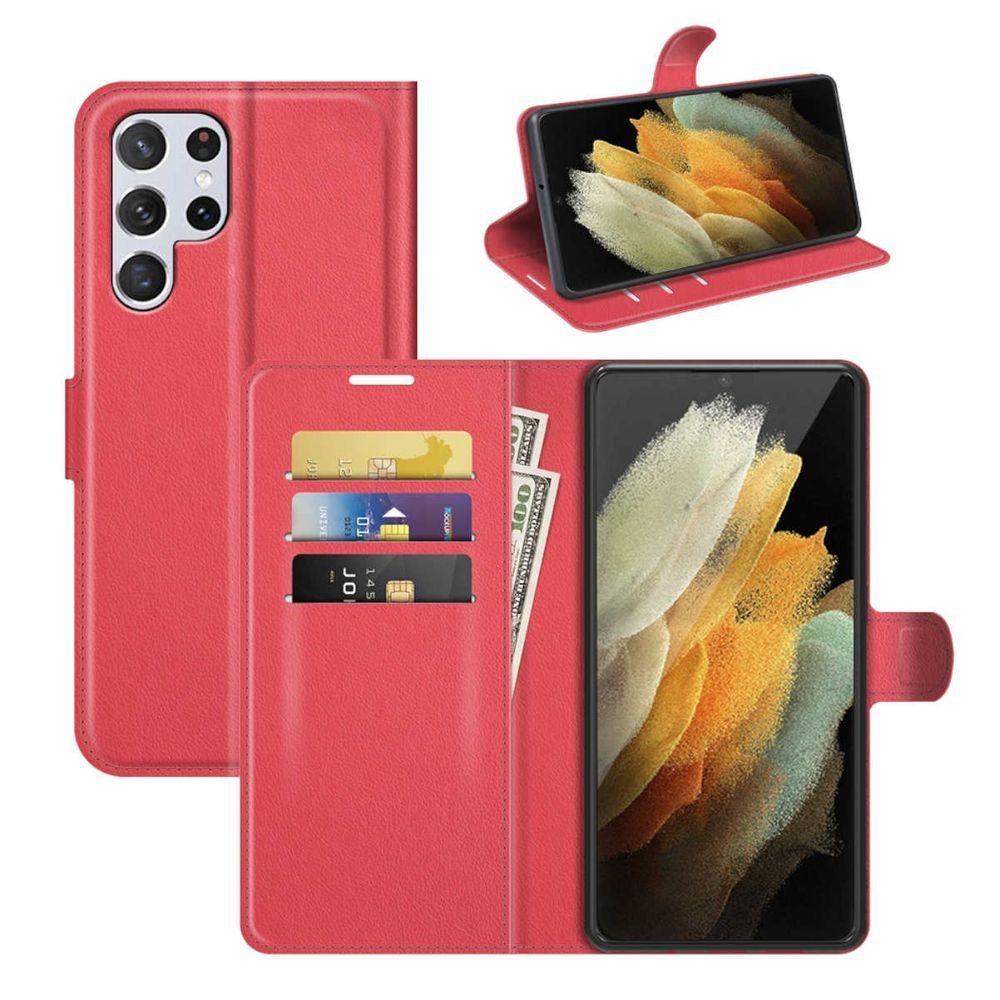 Wigento Handyhülle Für Samsung Galaxy S22 Ultra Handy Tasche Wallet Premium Schutz Hülle Case Cover Etuis Neu Zubehör