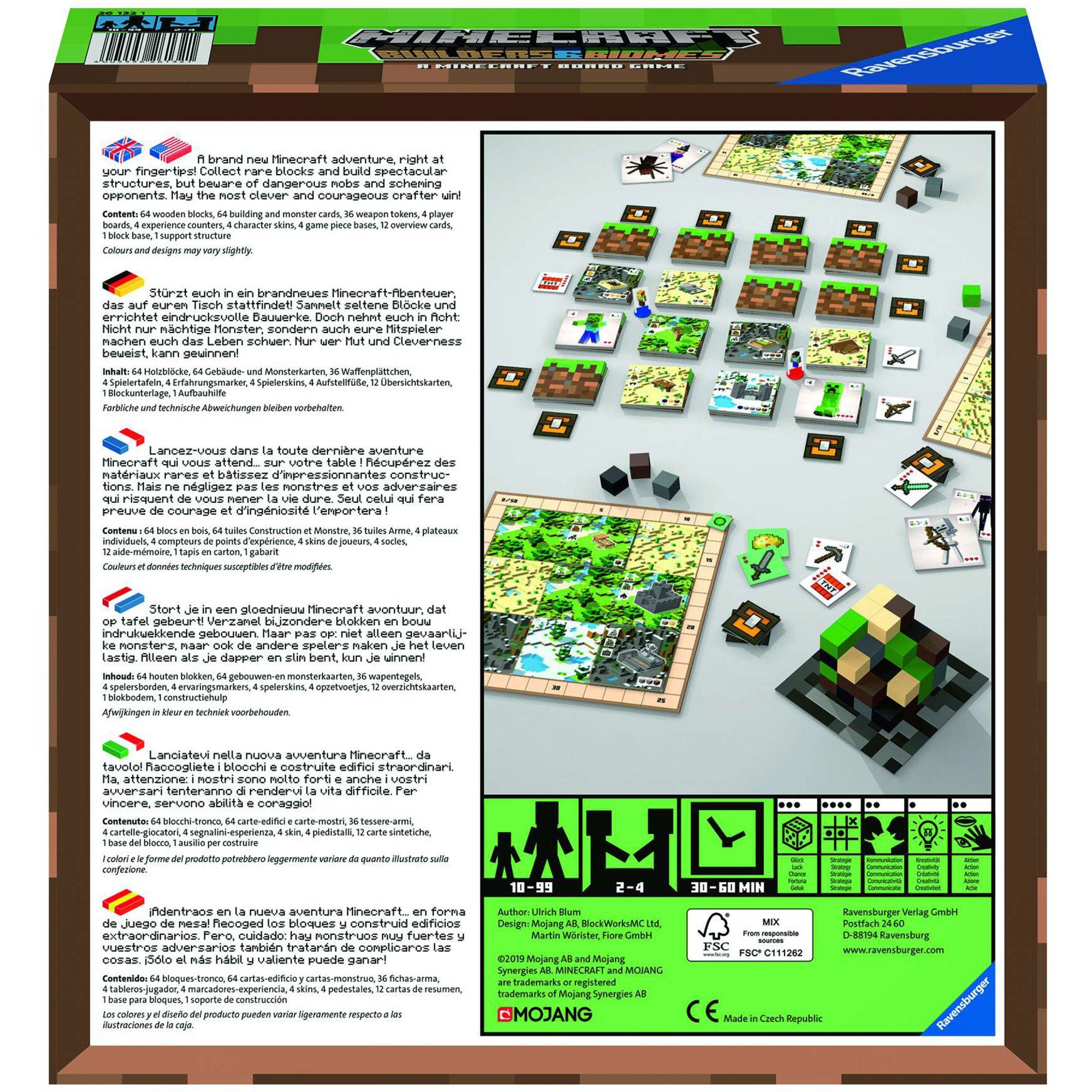 Ravensburger Builder Biomes & Minecraft Spiel, Ravensburger