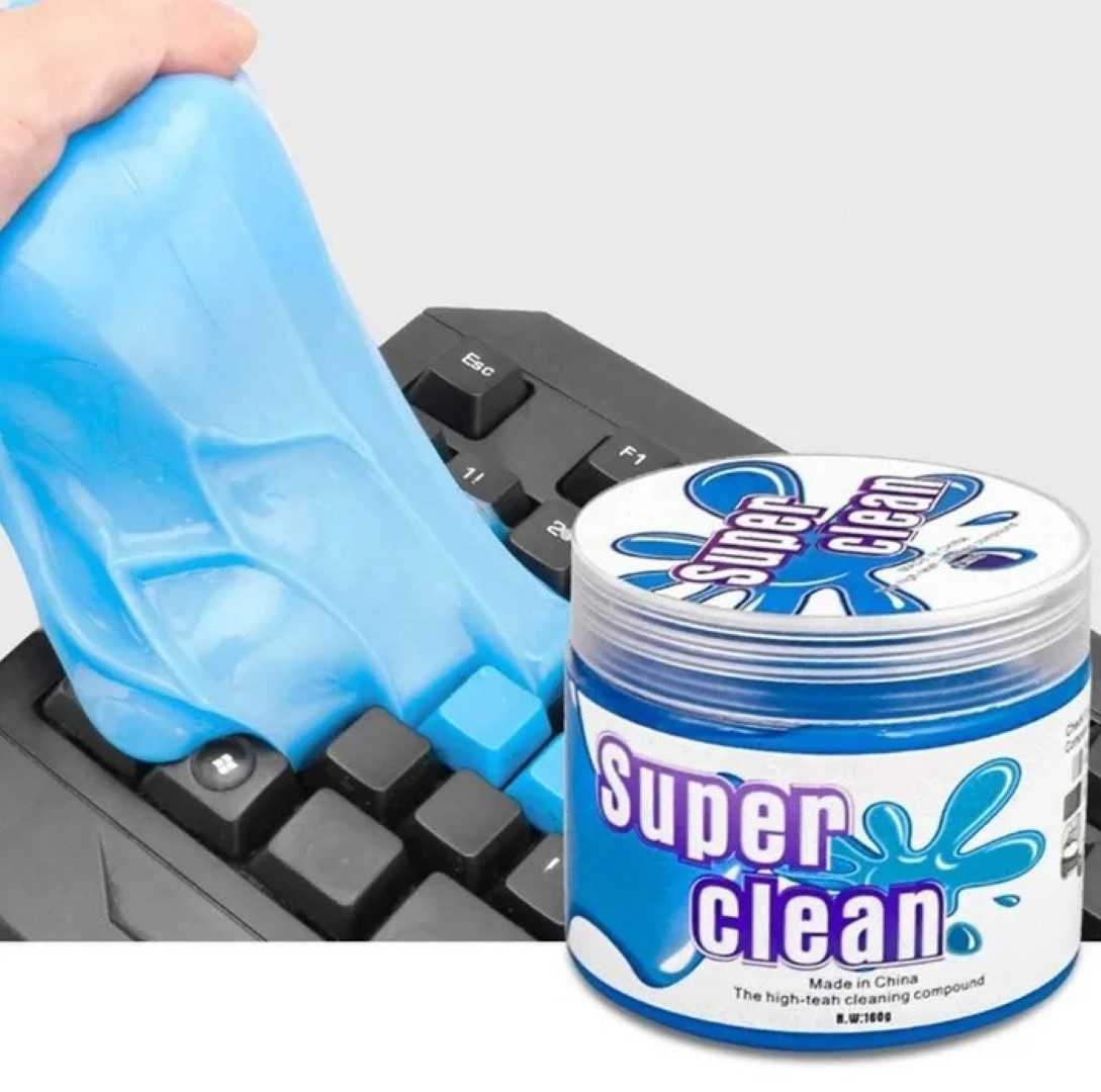 LA CUTE Tastatur-Reinigungs-Set Elastin-Gel-Reiniger für Tastaturen und schwer zugängliche Stellen, (Elastin-Gel-Reiniger-Set für gründliche Reinigungsanwendungen, 4-St., 4 Stück Elastin-Gel-Reiniger für gründliche Reinigung), Effektiver Gel-Reiniger desinfizierend, staubbindend