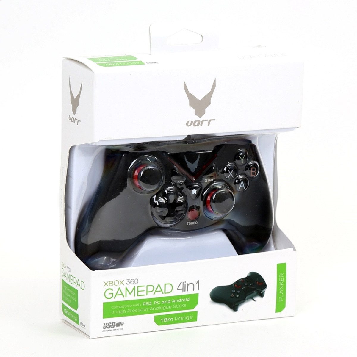Platinet Omega Wired Gamepad – 4in1 Controller mit Vibration & 12 Tasten Controller