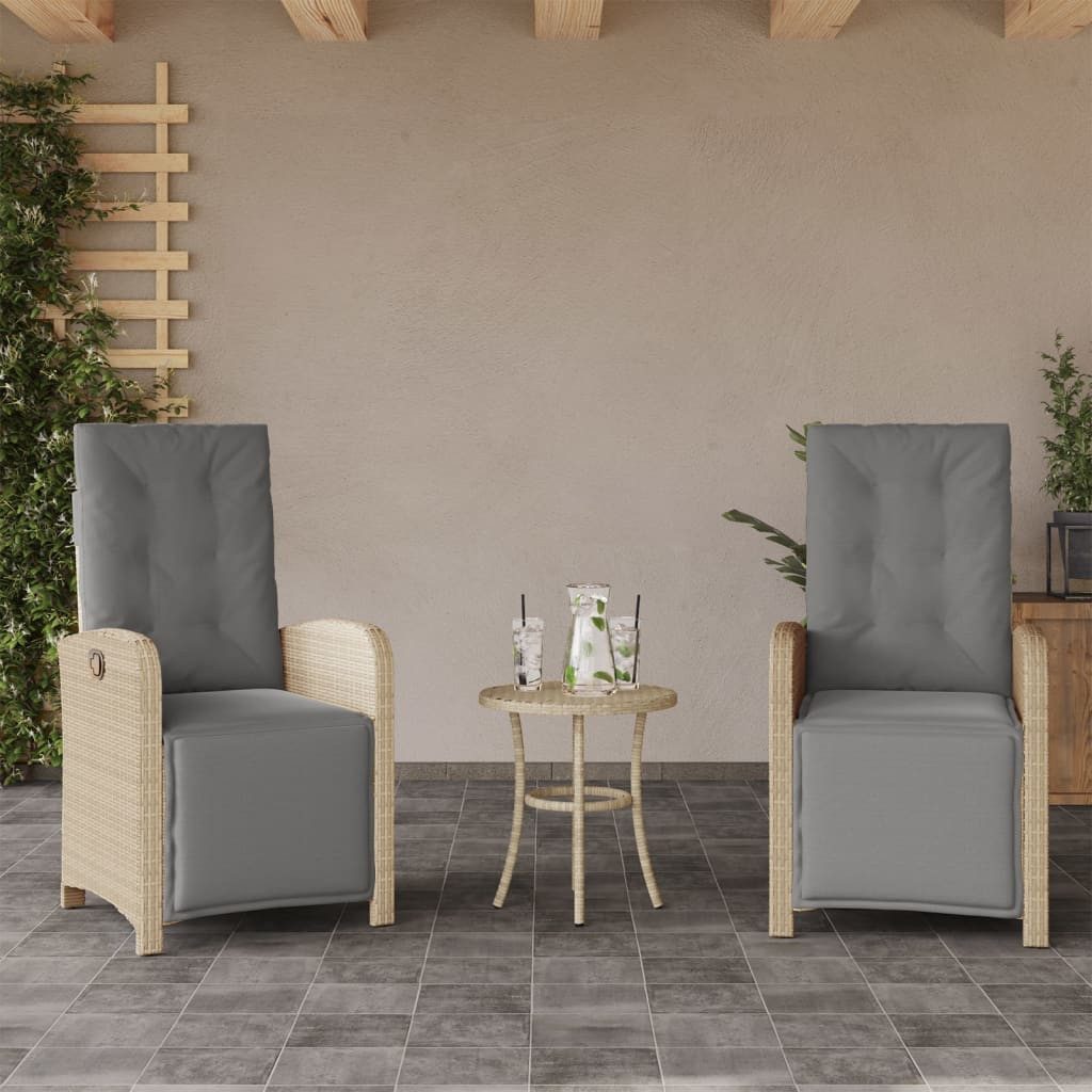 vidaXL Gartensessel, Outdoor Sessel mit Fußteil günstig online kaufen