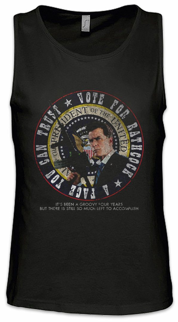 Urban Backwoods Tanktop Vote For Rathcock Machete Ärmelloses T-Shirt Symbol Sign Road Machete Movie Che Guevara Guerilla