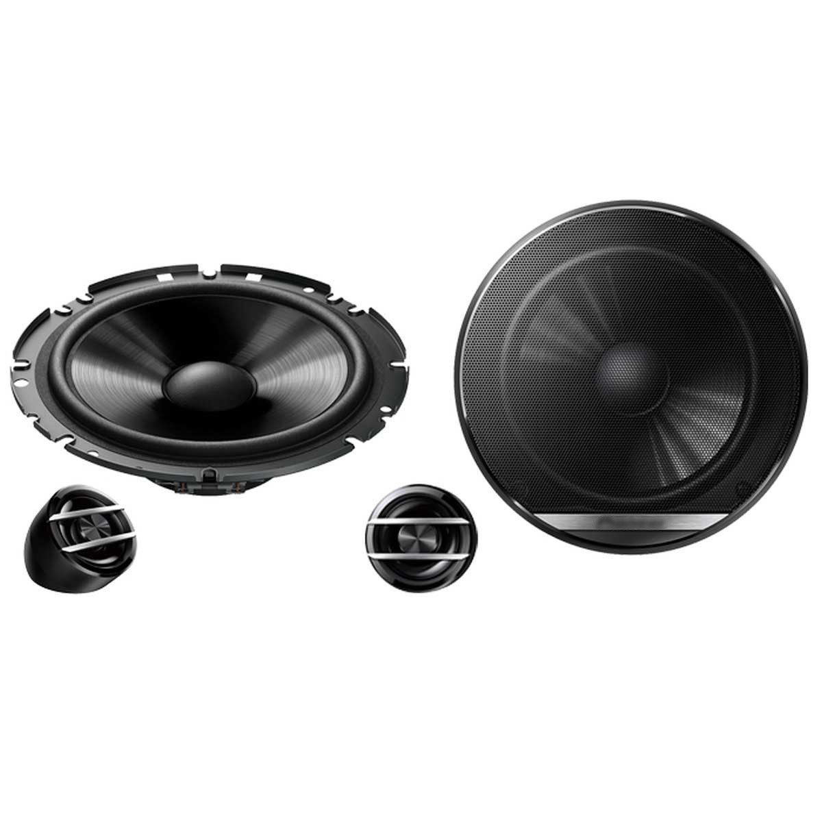Pioneer TS-Lautsprecher Set Für Renault Clio (2013-2019) – 16,5 Cm 2-Wege Komponenten, 350 W, Plug & Play