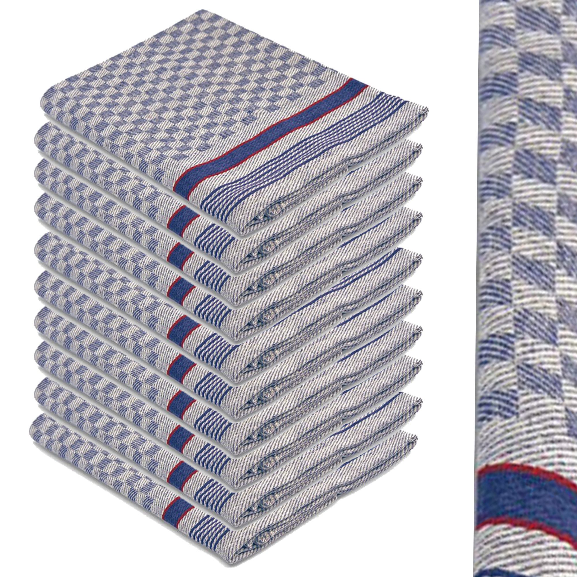 Geschirrtuch 10x Profi Grubentücher Geschirrtücher Küchentücher Grubentuch Gastro