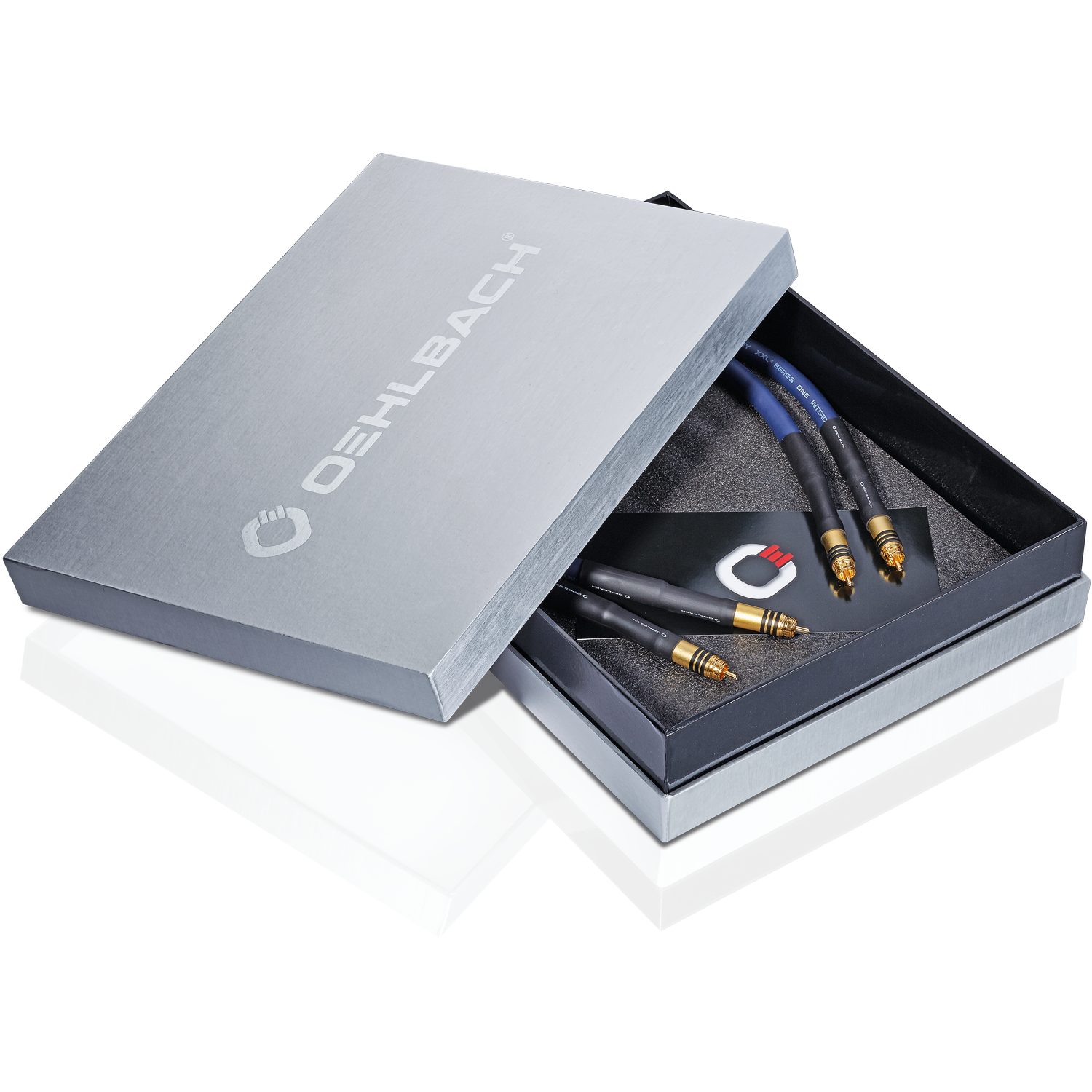 OEHLBACH Series 1 High End symmetrisches NF Audio Cinch Kabel 1 Paar Audio-Kabel, 2 x Cinch, 2 x Cinch (50 cm), Hochwertiges Kupfer, Flexibel