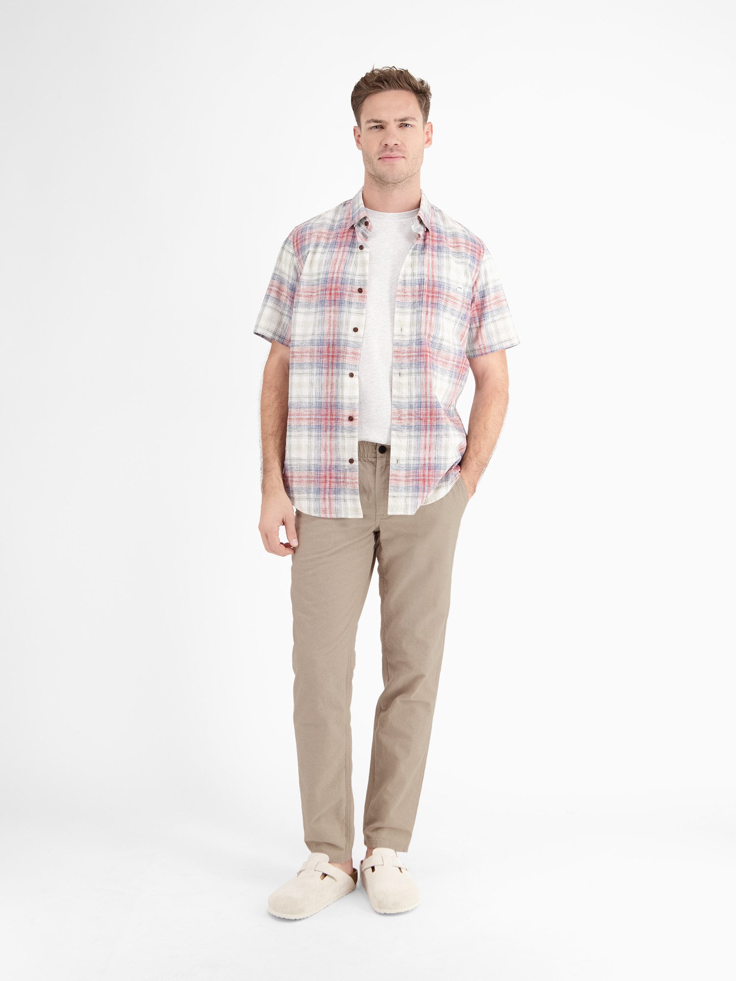 LERROS Chinohose Sommerliche Chino mit Leinenanteil, RELAX FIT