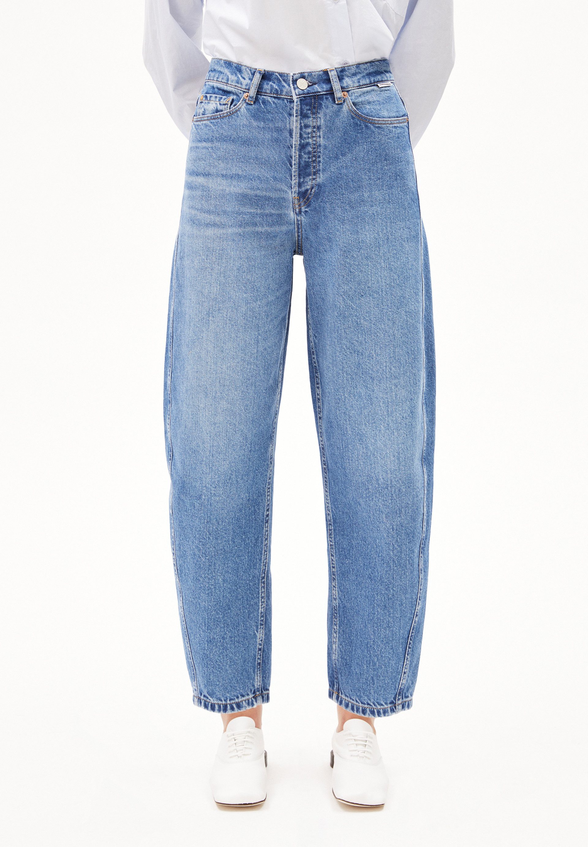 Armedangels Boyfriend-Jeans BAARLY BARREL Barrel Jeans recycelte Baumwolle günstig online kaufen
