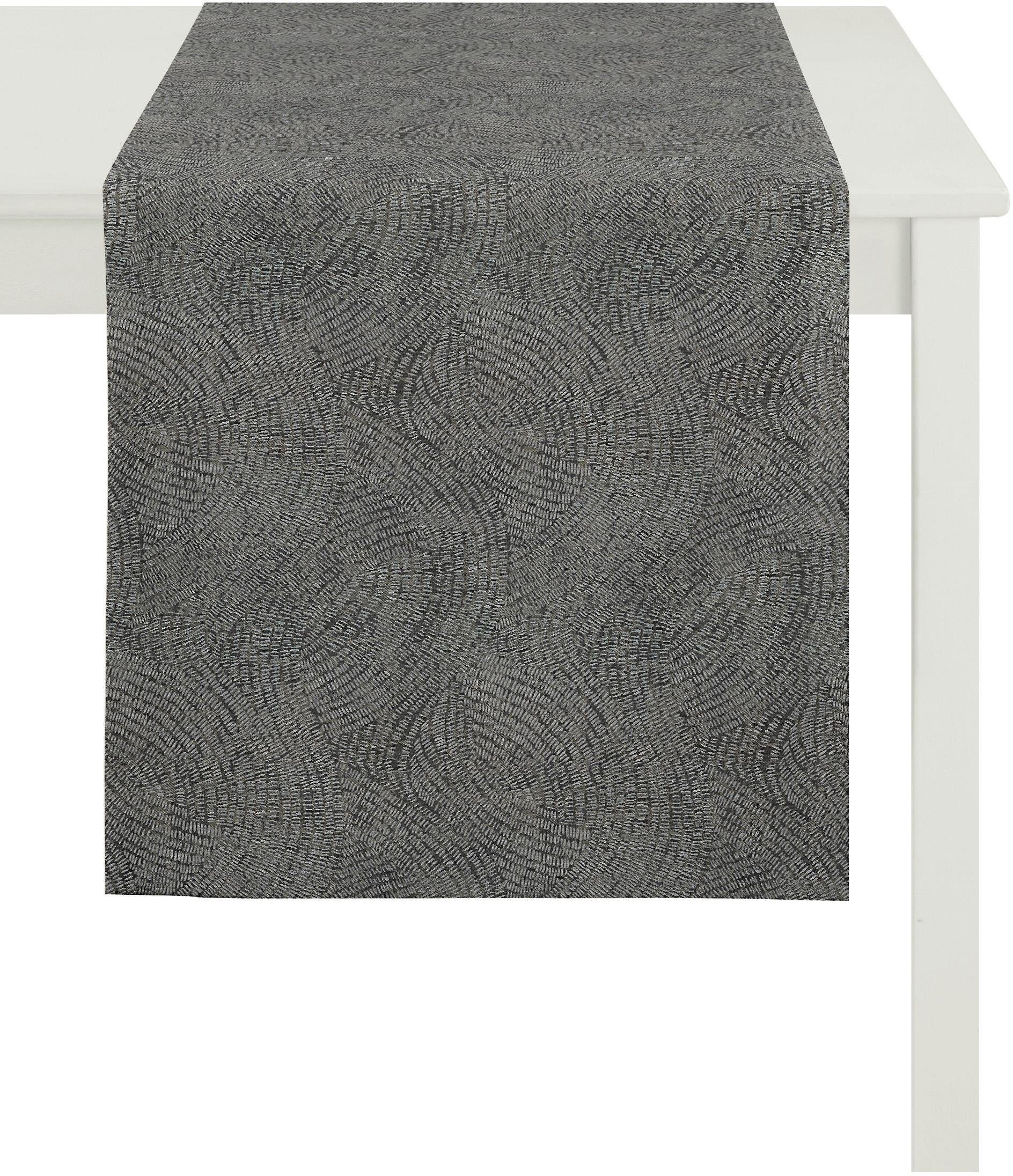 APELT Tischläufer 1102 Loft Style, Jacquard (1-tlg) anthrazit/taupe