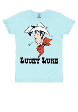 LOGOSHIRT T-Shirt Lucky Luke Portrait mit Lucky Luke-Print