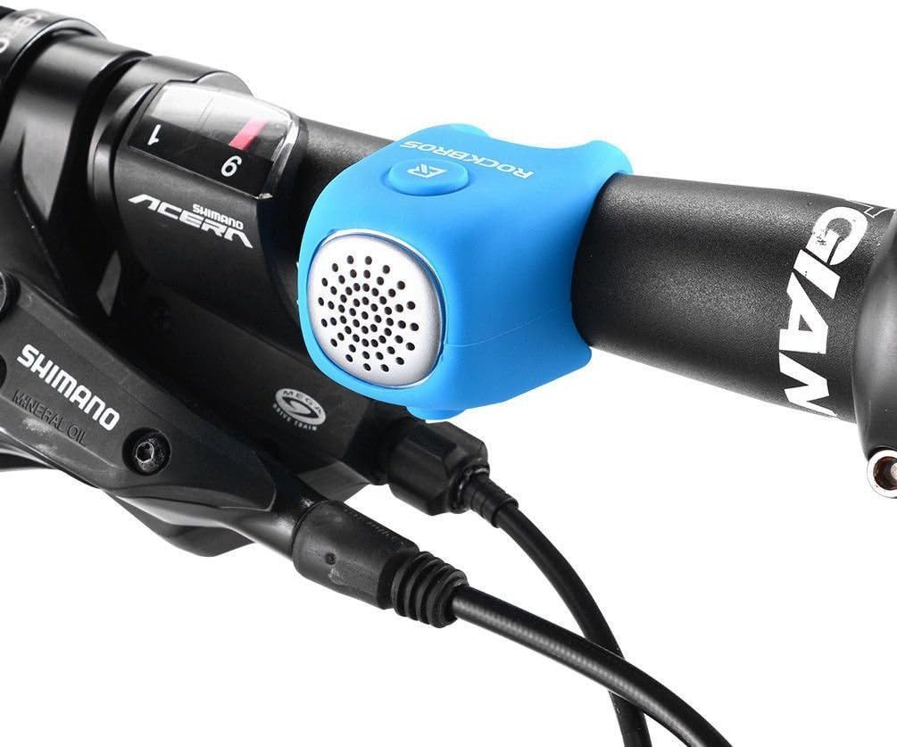 ROCKBROS Fahrradklingel Elektronisch E-Klingel Miniklingel Glocke, IPX4 Wasserdicht aus Elastischem Silikon