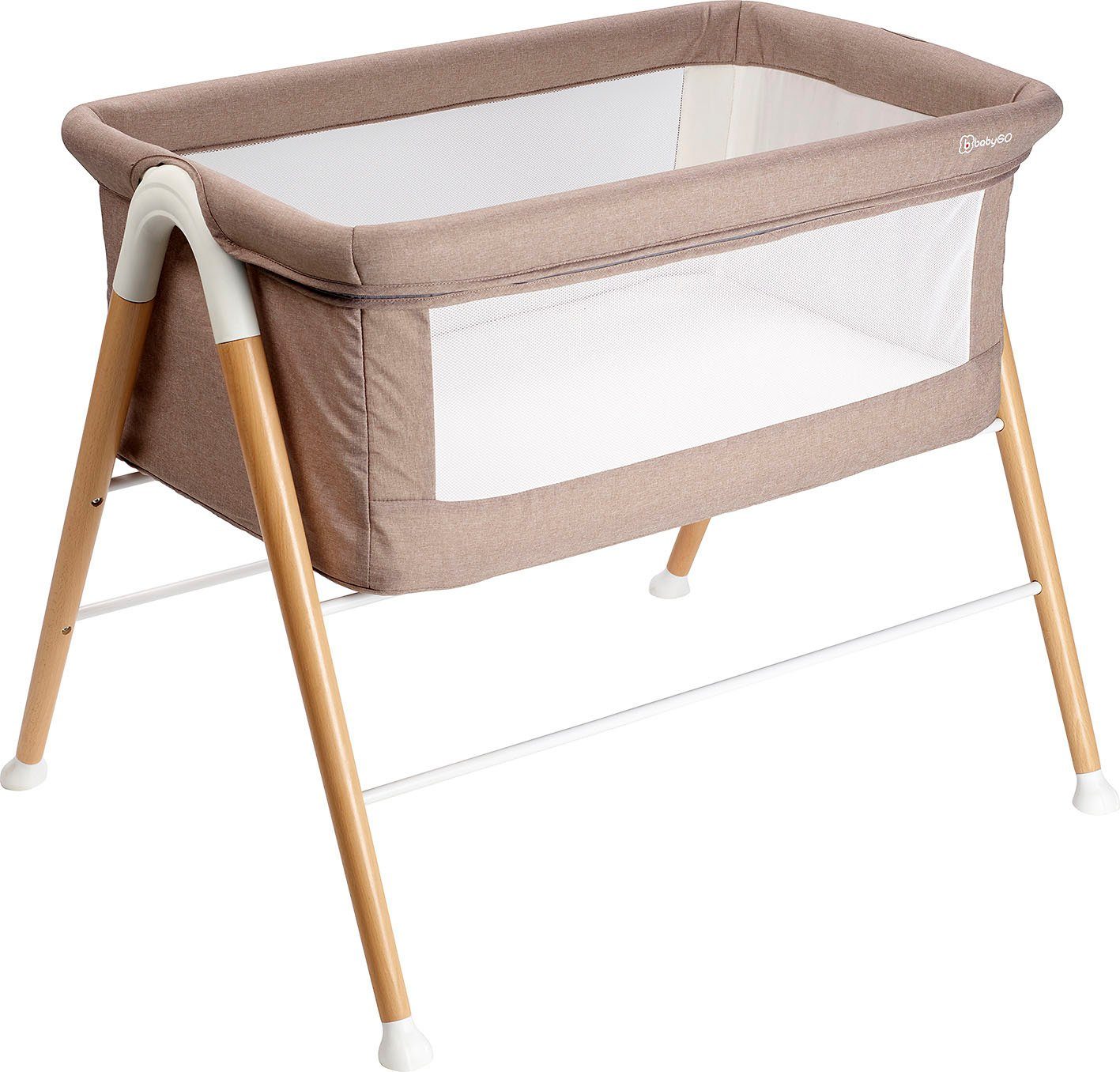 Babybett GoodNight, melange/beige