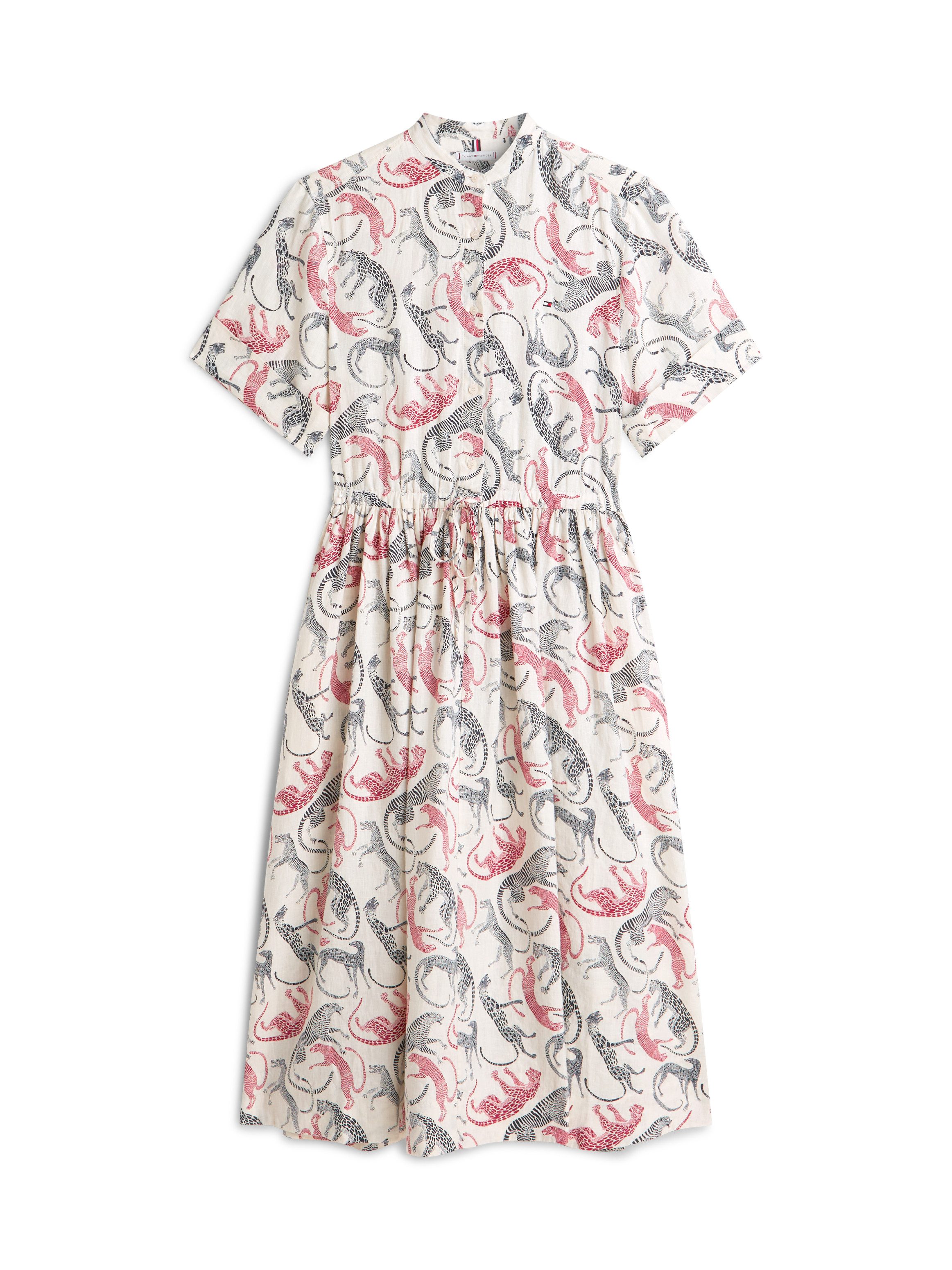 Sommerkleid ESS LINEN SHORT SLEEVE SHIRT DRESS