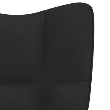 vidaXL Sessel Relaxsessel Schwarz Samt (2-St)