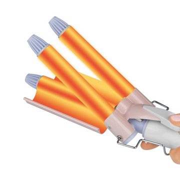 MAXXMEE Welleneisen mit 2 Temperaturstufen Lockenstab Lockenstyler, Turmalin-Keramik-Beschichtung