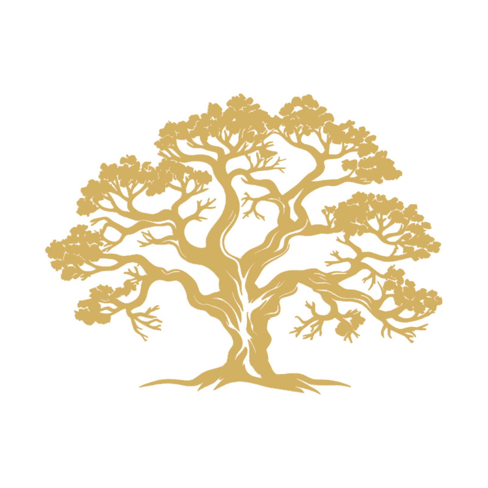 Jumpeak Wanddekoobjekt Baum des Lebens Wanddekoration,Alter Abstrakter Baum,Wurzelreich,üppig, Metall, 4 Farben, 3 Größen,Volles Ausdrucksstarkes Motiv, Natur Kunst