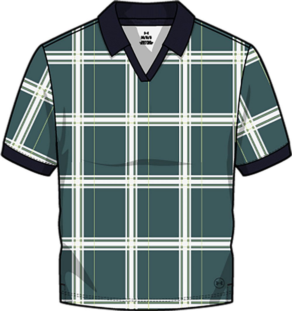 Poloshirt Under Armour Golfpolo Johnny Collar Print Grün-Gemustert Damen EU XXL