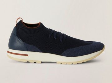 Loro Piana LORO PIANA 360 Flexy Walk Leather-Trimmed Wish® Wool Sneakers Shoes S Sneaker