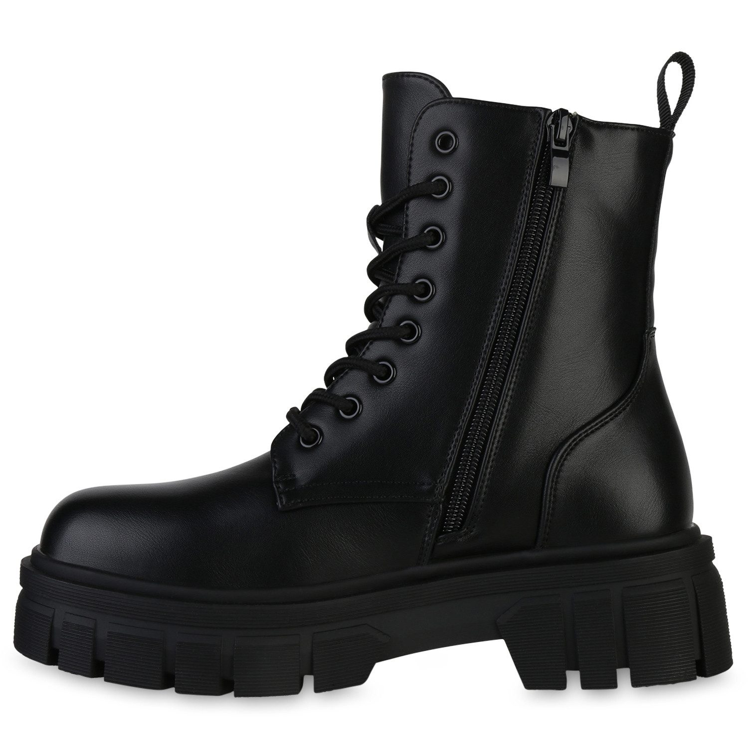 VAN HILL 839121 Plateaustiefelette Damen Stiefeletten Plateau Boots Stiefel günstig online kaufen