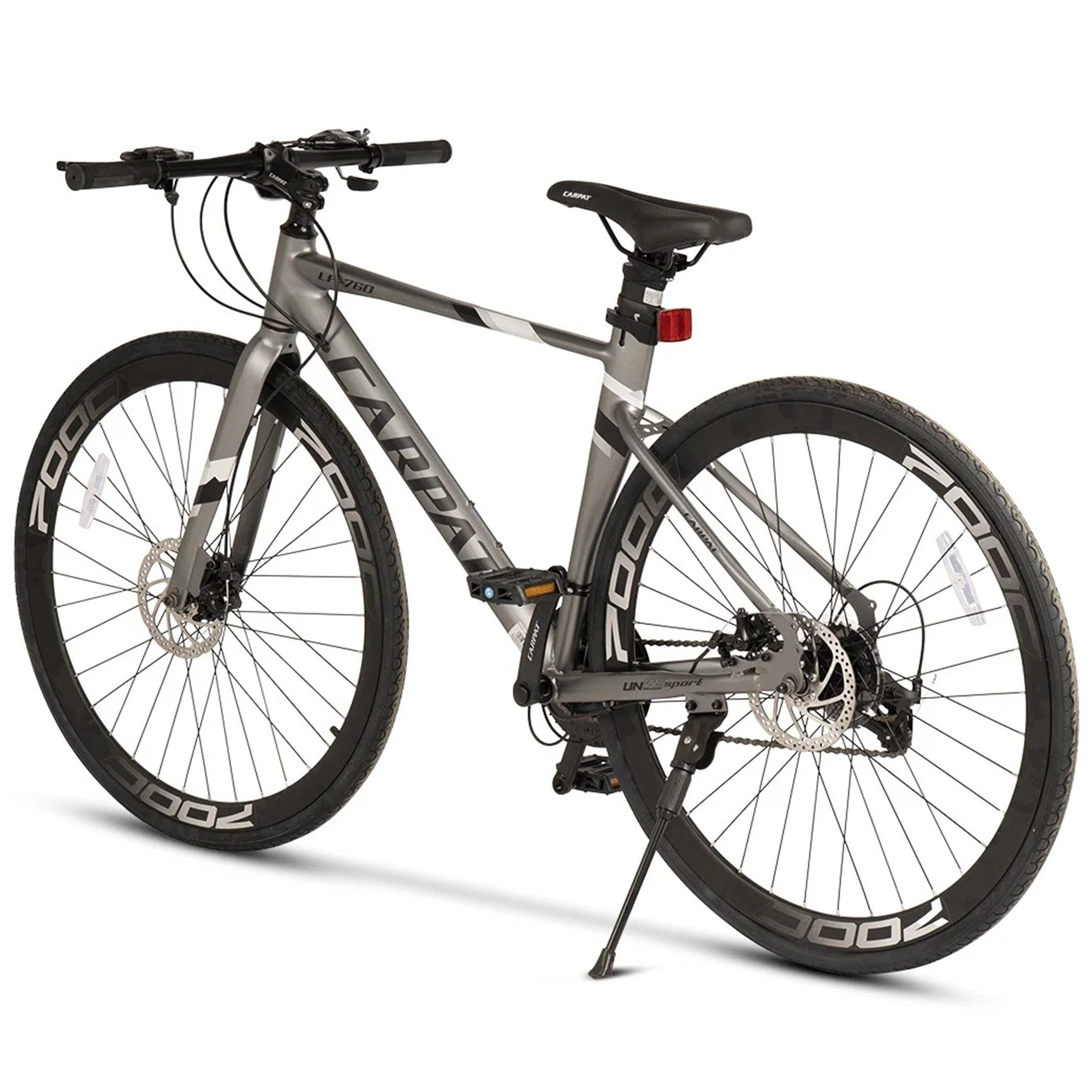 CARPAT SPORT Cityrad 28 Zoll Fahrrad für Herren Damen, 24 Gang L-TWOO A3 Schaltwerk, Kettenschaltung, Citybike Fahrrad Bike