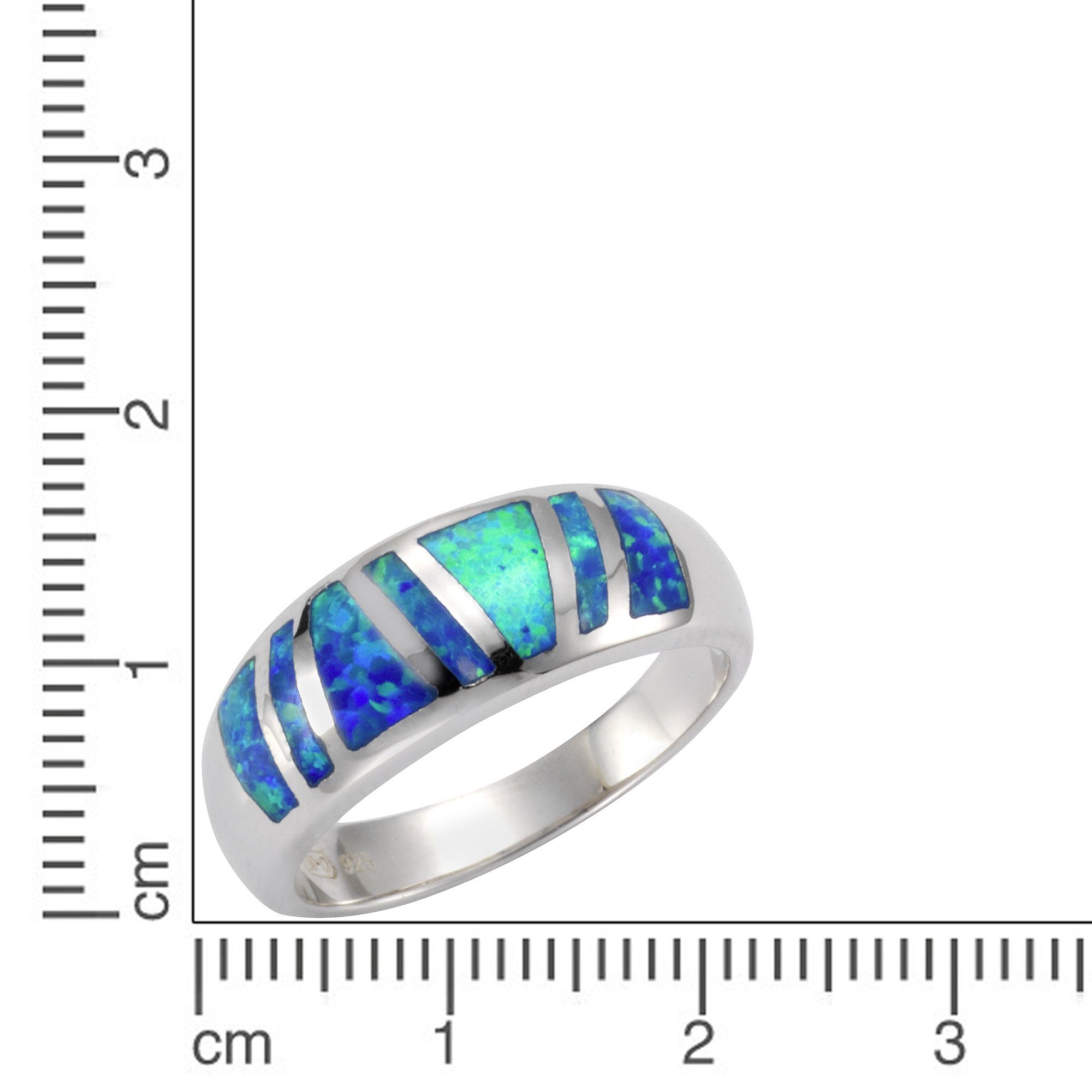 Vivance Fingerring 925/- Opal synth. Sterling Silber