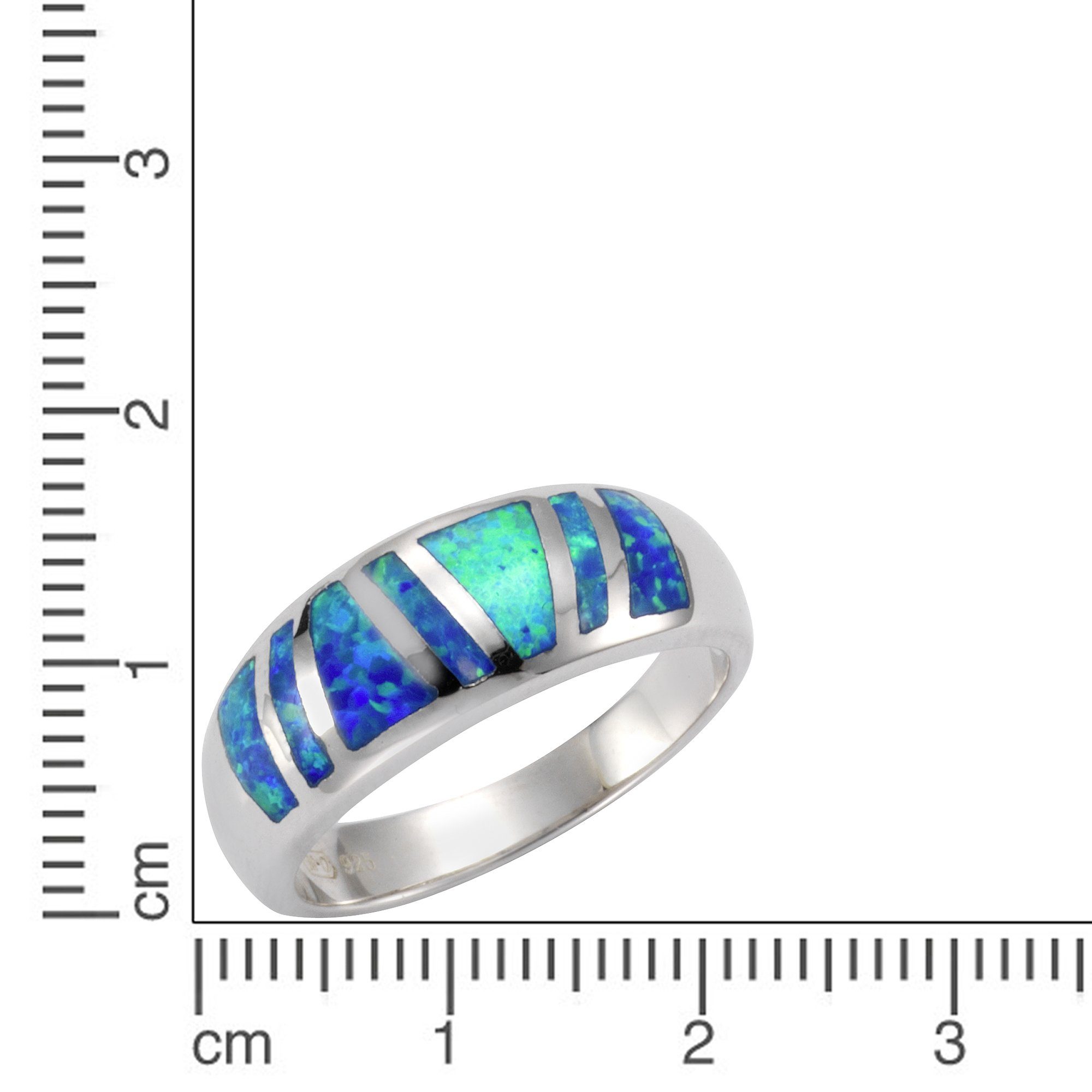 Vivance Fingerring 925/- Sterling Silber synth. Opal günstig online kaufen