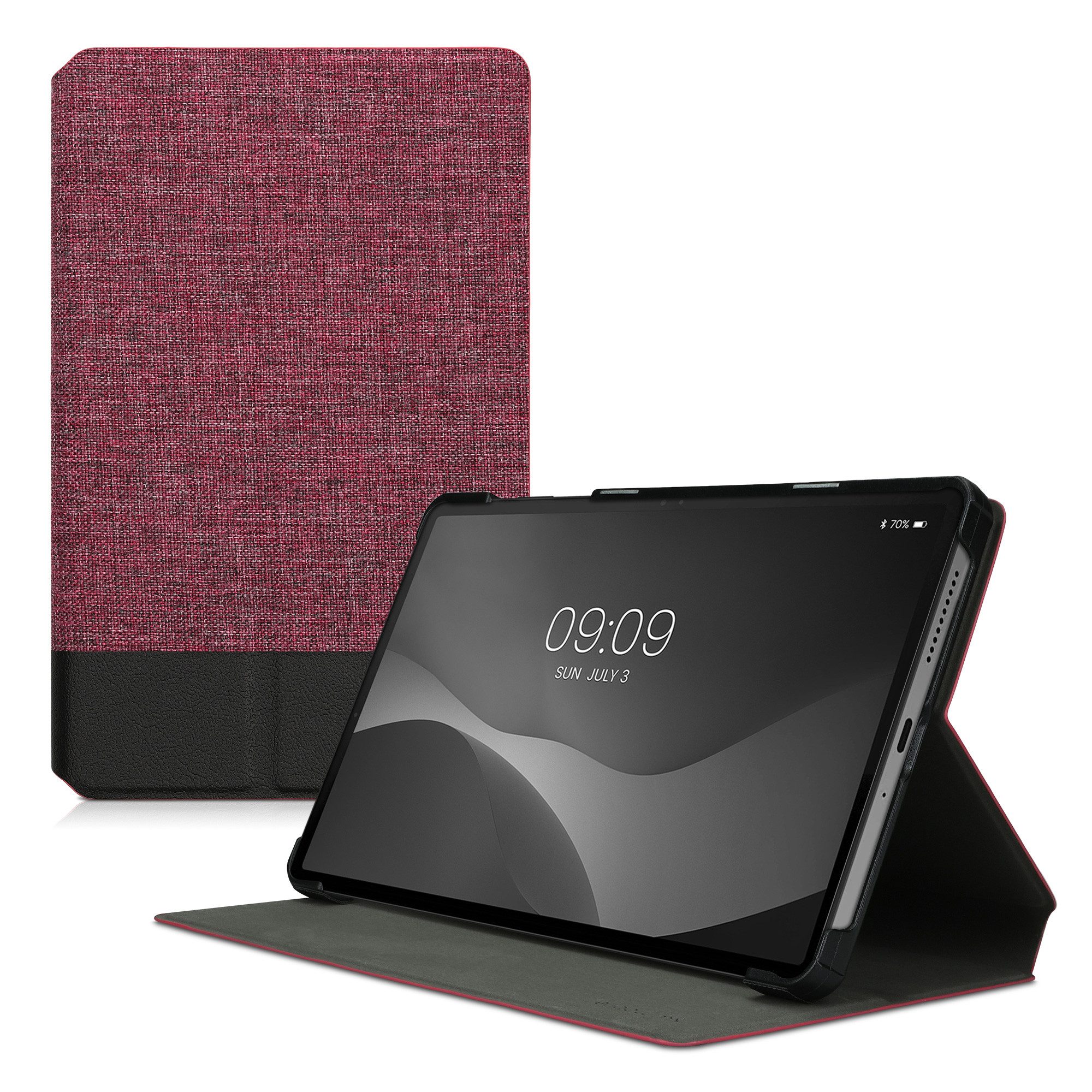 kwmobile Etui Hülle für Lenovo Tab M8 (Gen 4), Slim Tablet Cover Case Schutzhülle mit Ständer