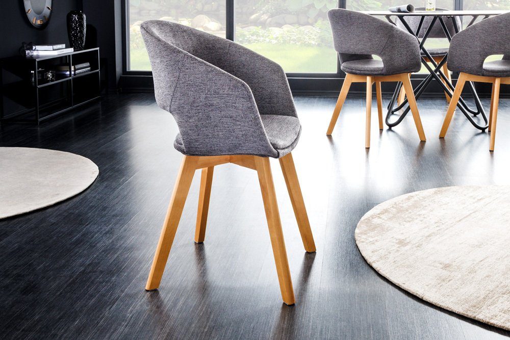 riess-ambiente Polsterstuhl NORDIC STAR grau / günstig online kaufen