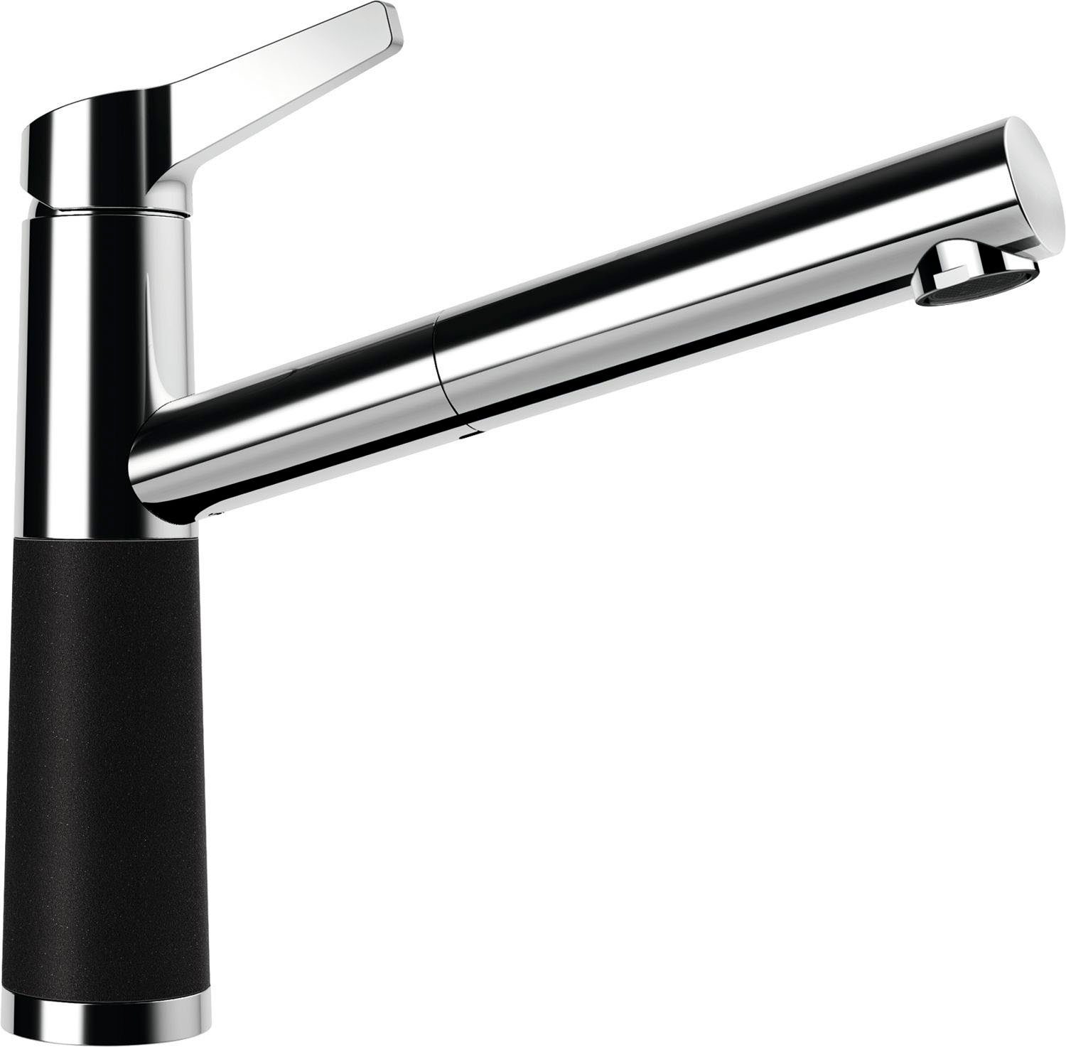 Schock Küchenarmatur SC-510 SB ND Niederdruck, ausziehbar, Rückflussverhinderer, Schwenkbereich 120°