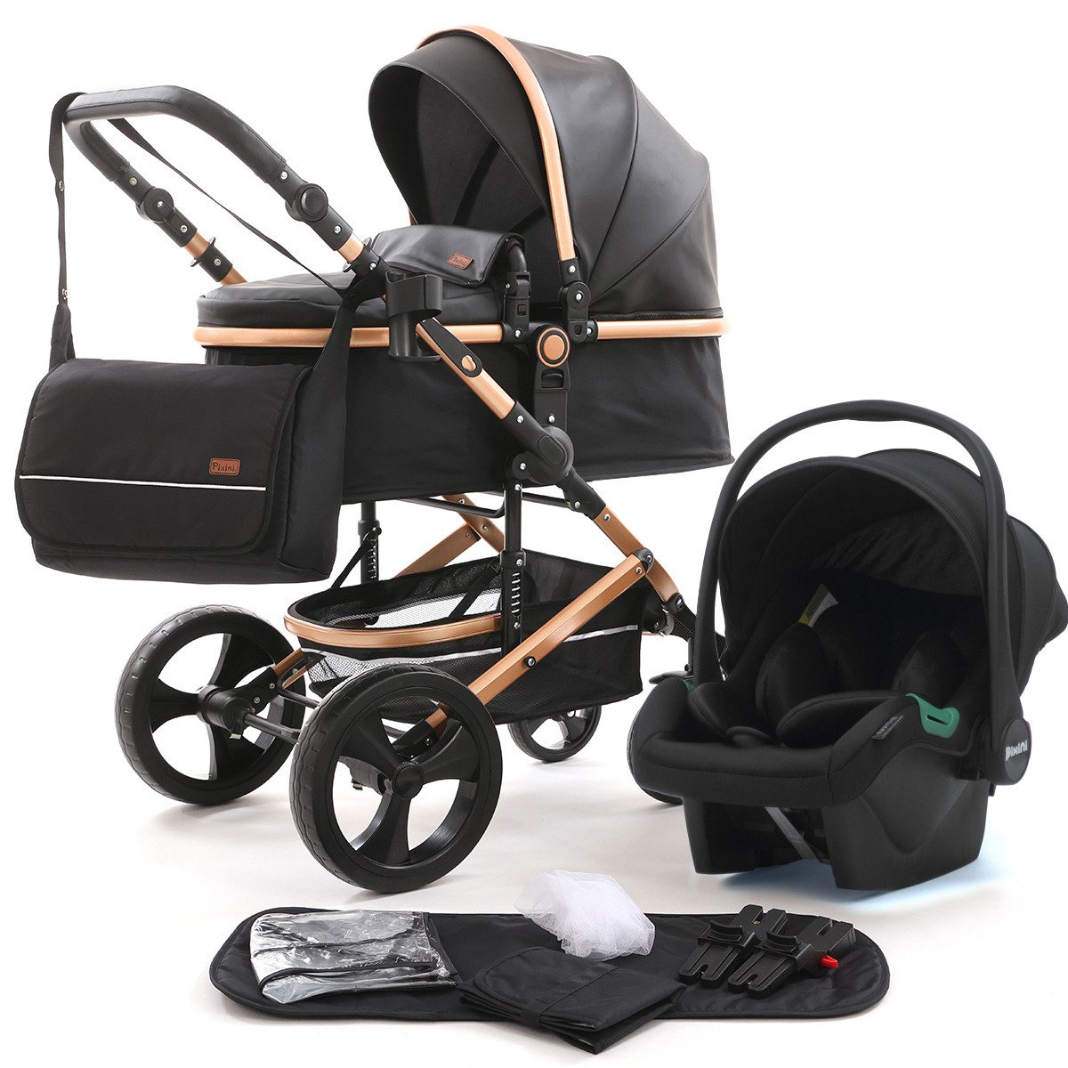 Pixini Kombi-Kinderwagen Pixini Kalani Коляски 3in1 Set