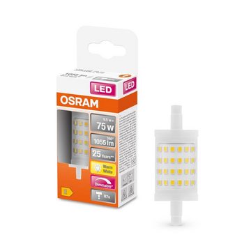 Osram LED-Leuchtmittel LINE R7s LED-Leuchtmittel 78mm dimmbar, R7s, Warmweiß