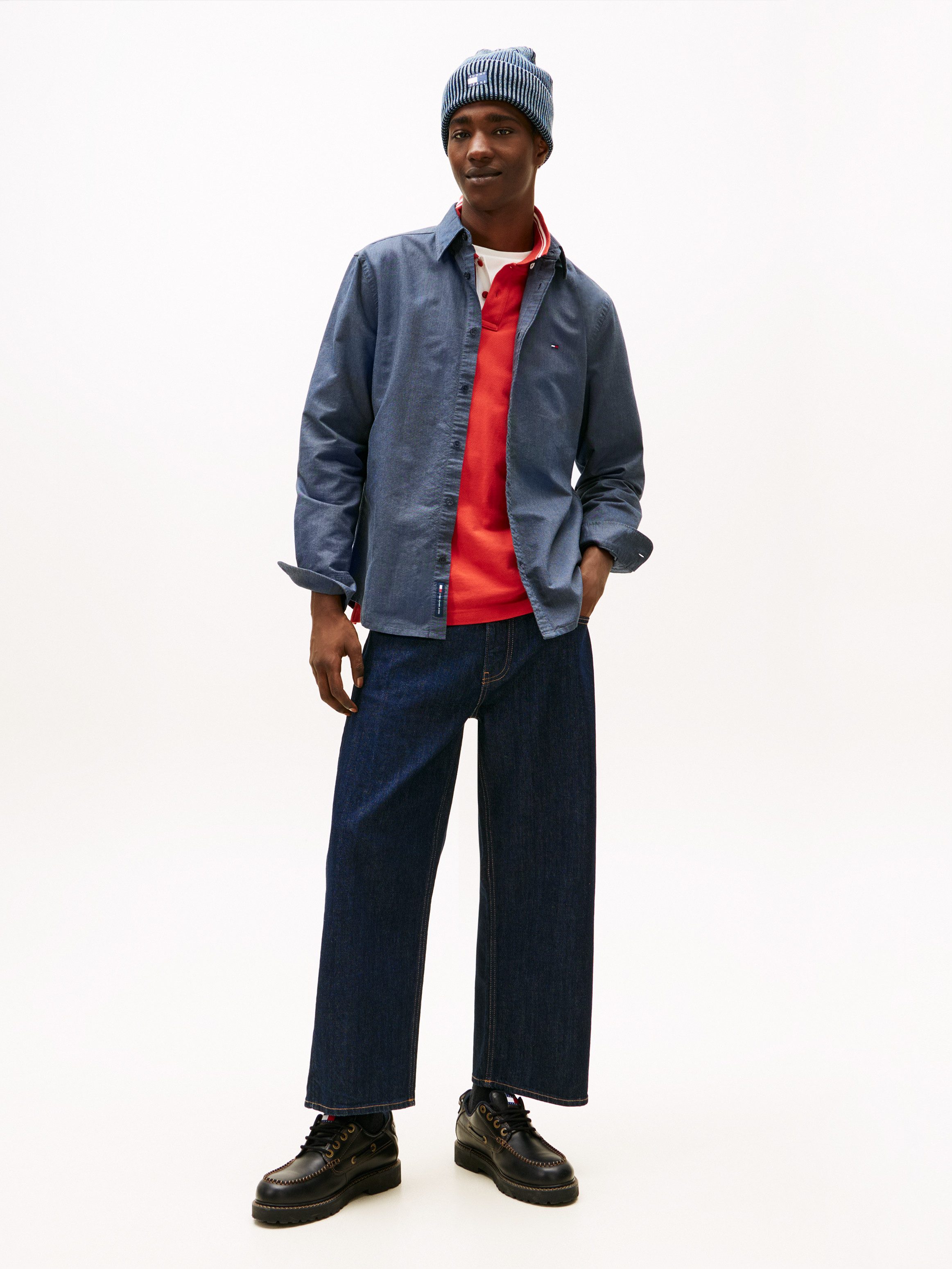 Tommy Jeans Langarmhemd TJM OXFORD regular fit, Button-down-Kragen, basic