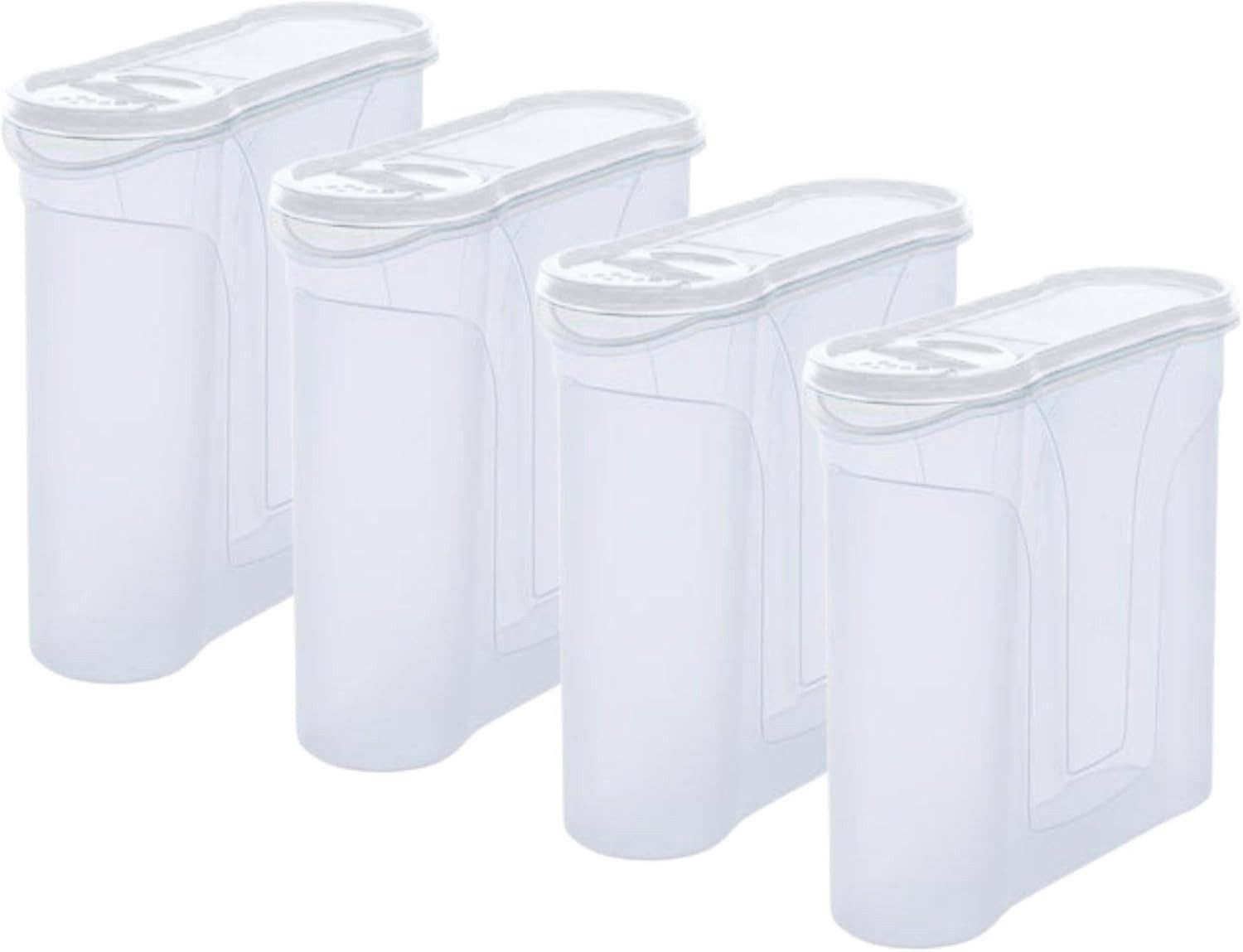 Novaliv Vorratsdose 30649-4x, (4-tlg), Novaliv Schüttdosen 4 STÜCK Vorratsdose zum Streuen 4 Liter - Maße (Lx