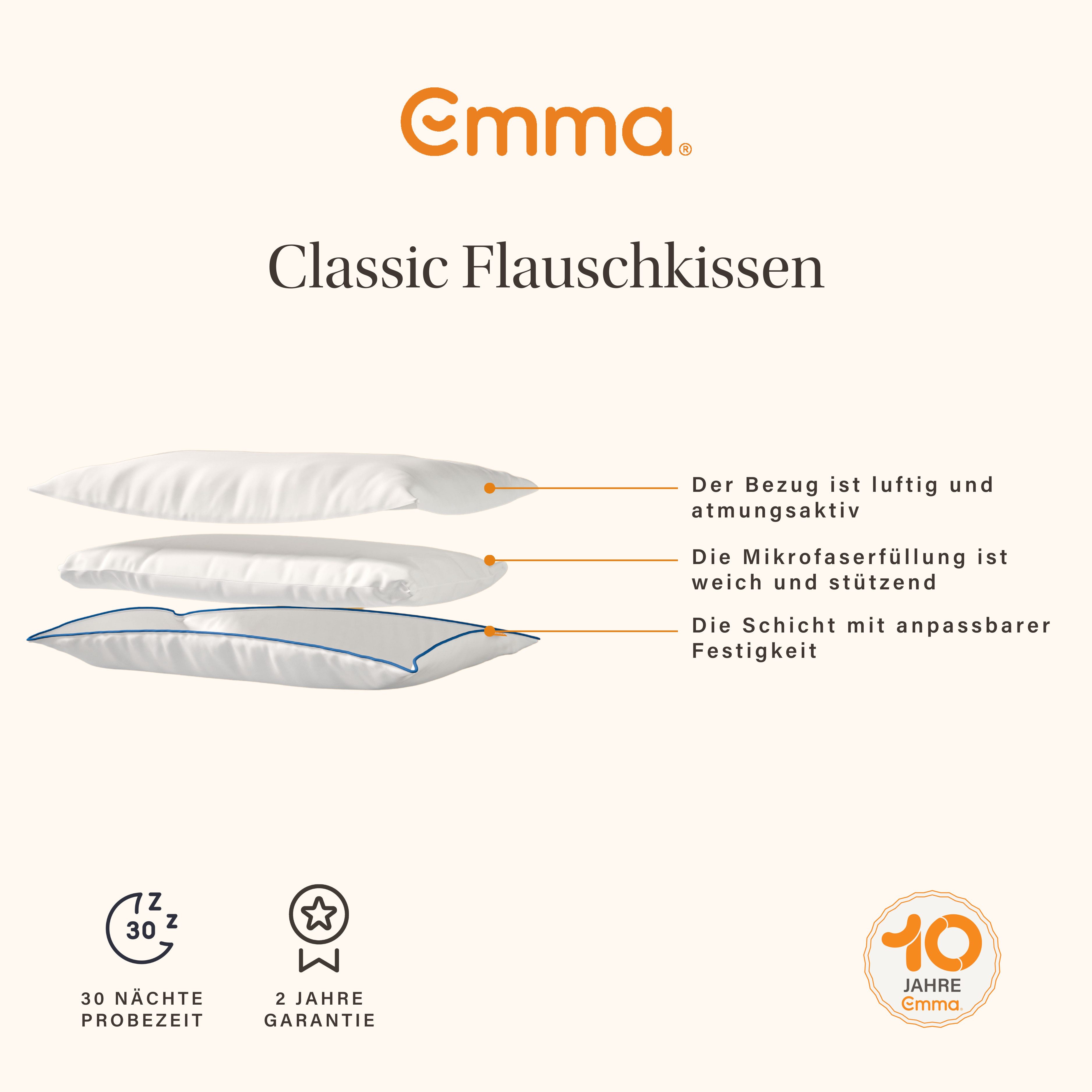 Emma Microfaserkissen Emma Premium Flauschkissen, Obermaterial aus 100% Polyester – Bild 5 von 5