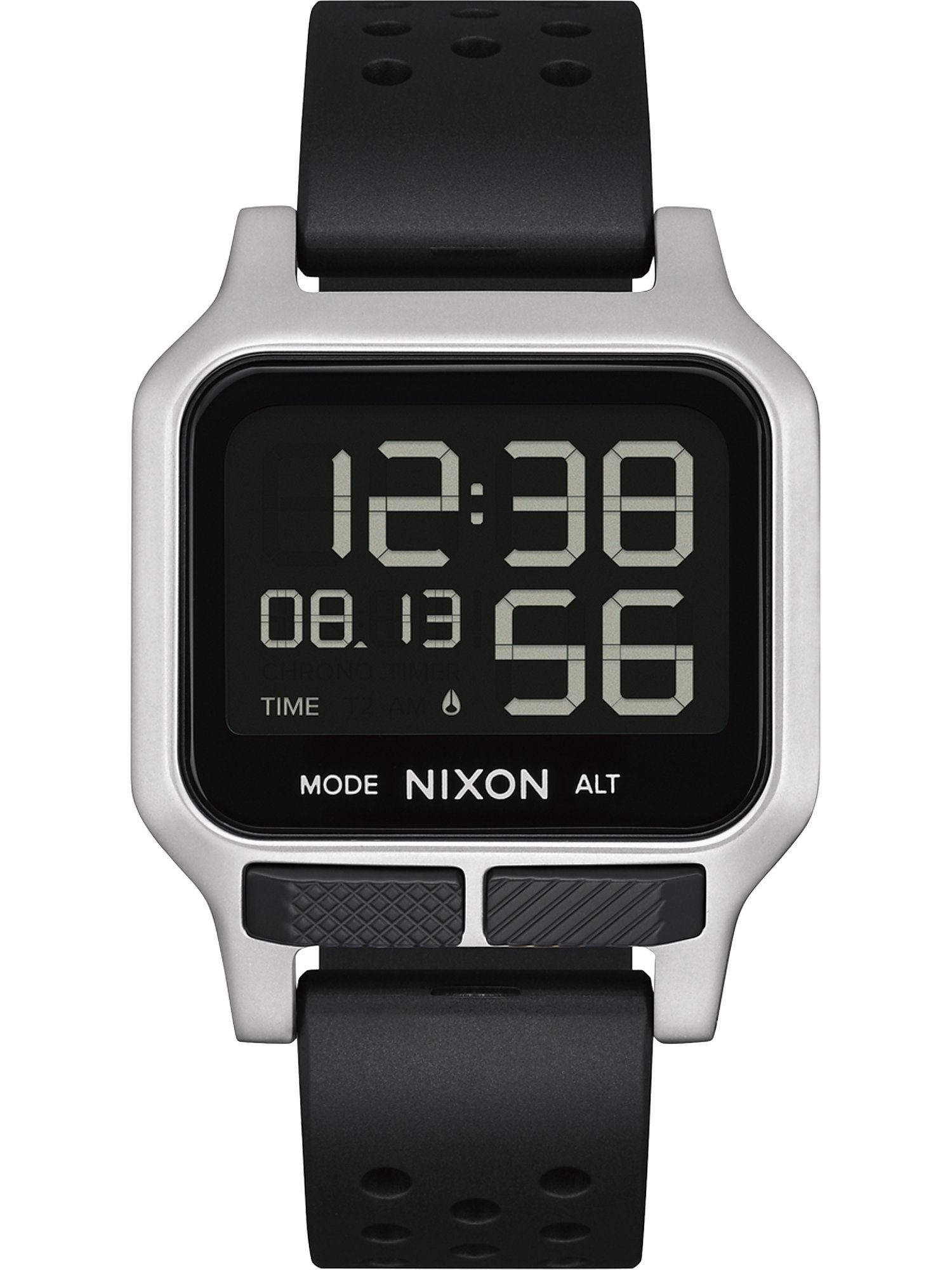 Nixon Digital Quarz, silber Nixon Quarzuhr Sportuhr Unisex-Uhren