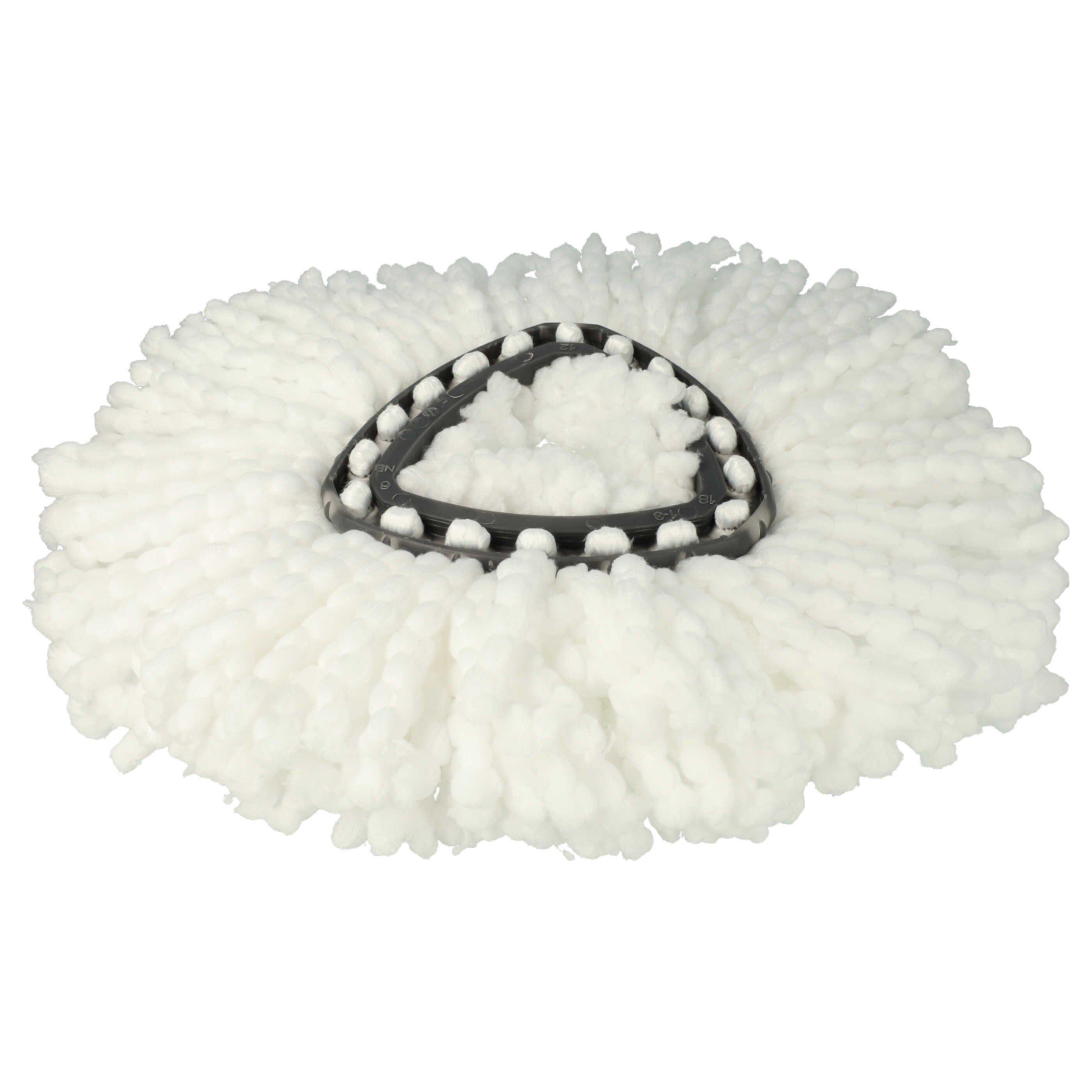 vhbw passend für Vileda EasyWring & Clean, EasyWring & Clean Turbo Wischmop Wischmopp-Ersatzkopf (Mikrofaser, 5-tlg., 5x Ersatzbezug zur Befestigung am Wischmop – Bild 4 von 5