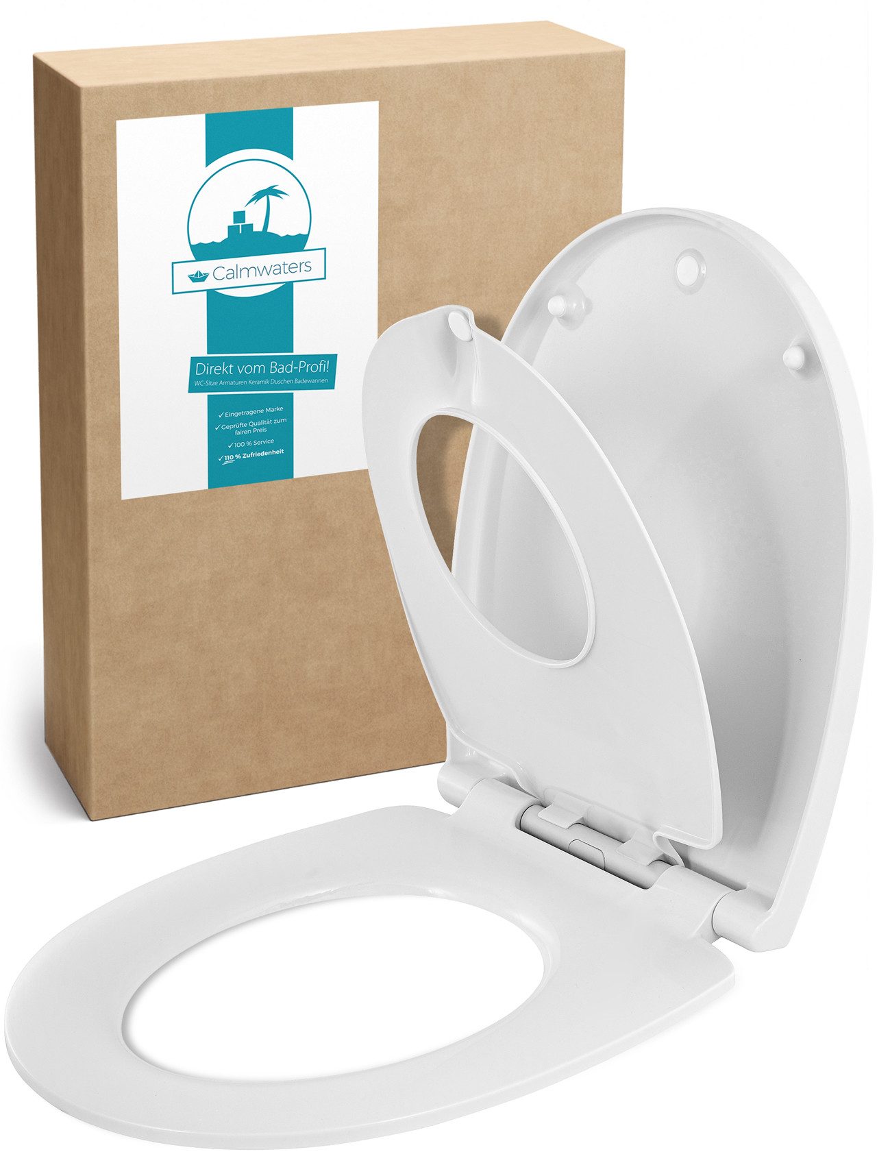 Calmwaters Kinder-WC-Sitz Familien WC-Sitz, Kindersitz, Absenkautomatik, günstig online kaufen