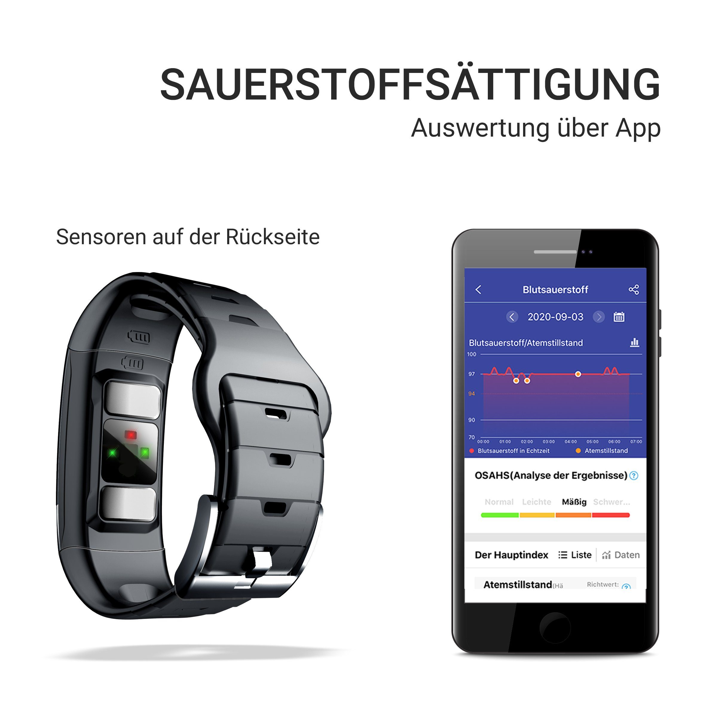 Xoro Fitness-Tracker SMW 10, Smart Watch, EKG, PPG, Herzfrequenz, Fitnessuhr (2.89 cm) Fitness‑Uhr, Fitness‑Uhr mit EKG‑Elektroden und App‑Anbindung, Ideal für tägliche Aktivitätskontrolle