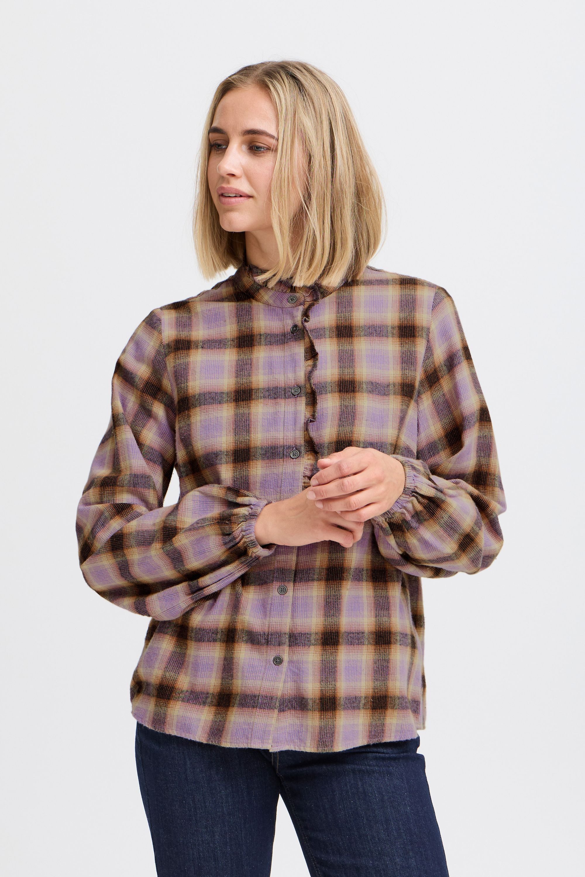 Pulz Jeans Langarmhemd PZKATELYN Frill Shirt