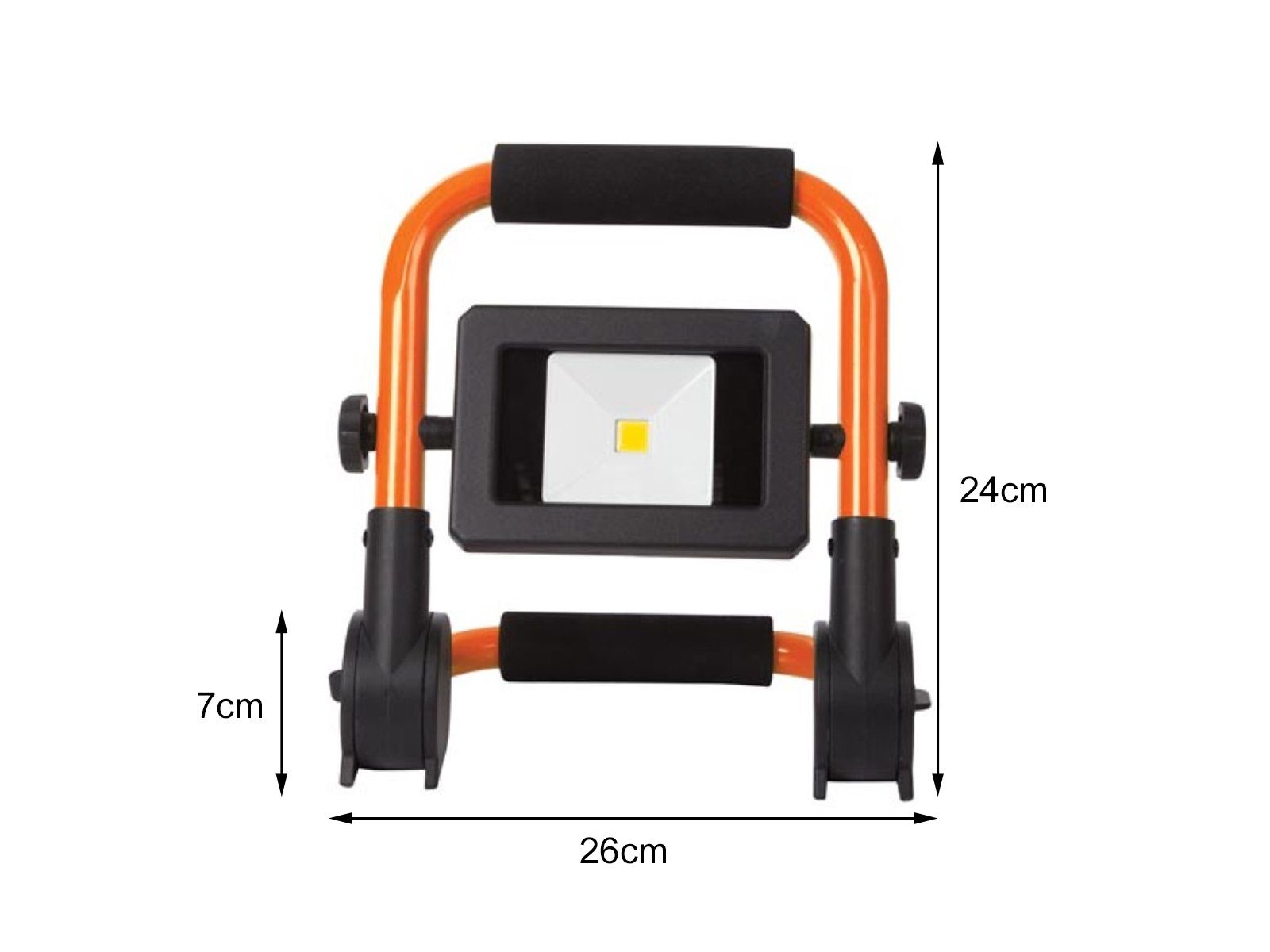 Arbeits Neutralweiß, IP Setpoint Werkstatt-Lampen, 2x Baustrahler, LED 65, Bau-Leuchten PEREL LED fest 10Watt Handlampen integriert,