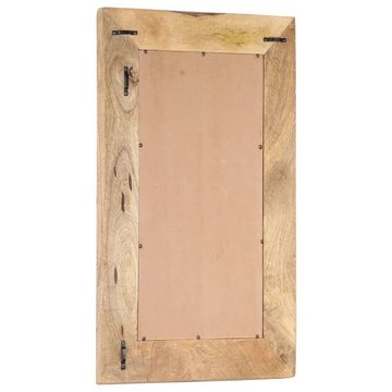 furnicato Wandspiegel Handgeschnitzter Spiegel 80x50x2,5 cm Massivholz Mango