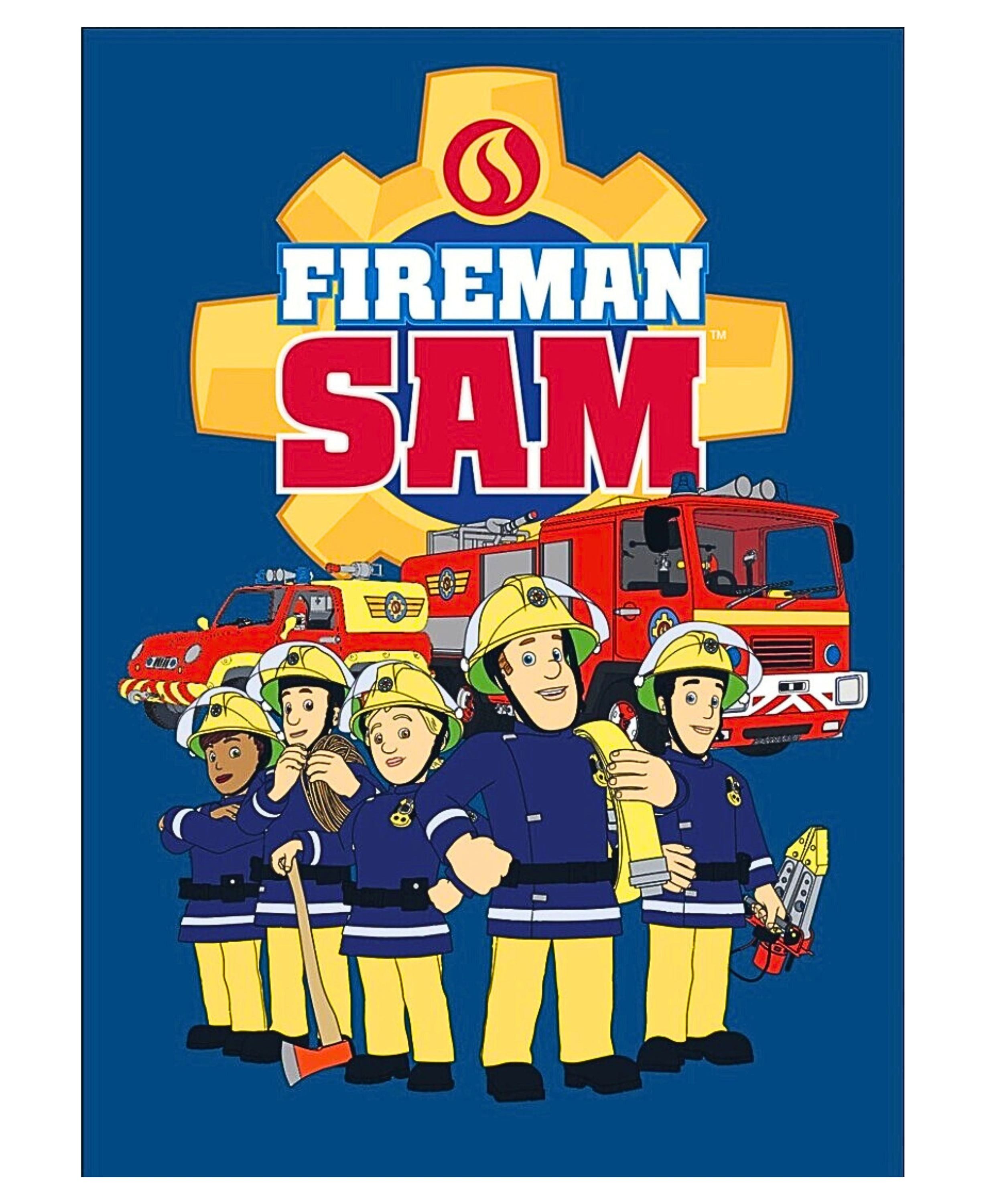 Kinderdecke, Feuerwehrmann Sam, Fleecedecke weiche Kuscheldecke günstig online kaufen