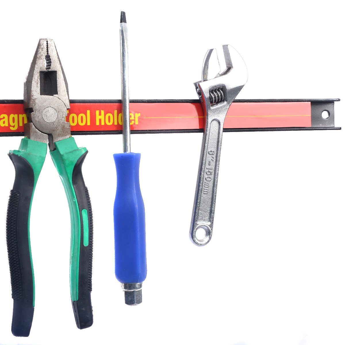 COSTWAY Magnet-Werkzeugleiste, 6-tlg., Werkzeughalter 46cm, Magnetleiste