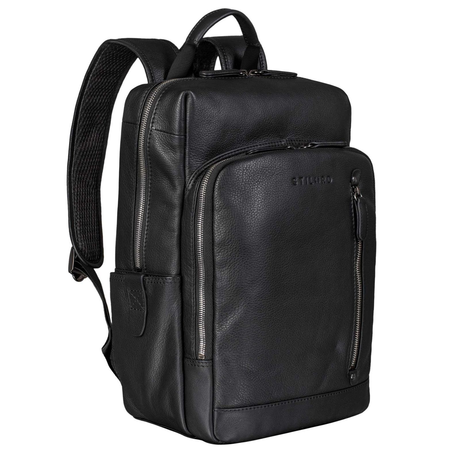 STILORD Notebook-Rucksack "Johnson" Lederrucksack Herren Business