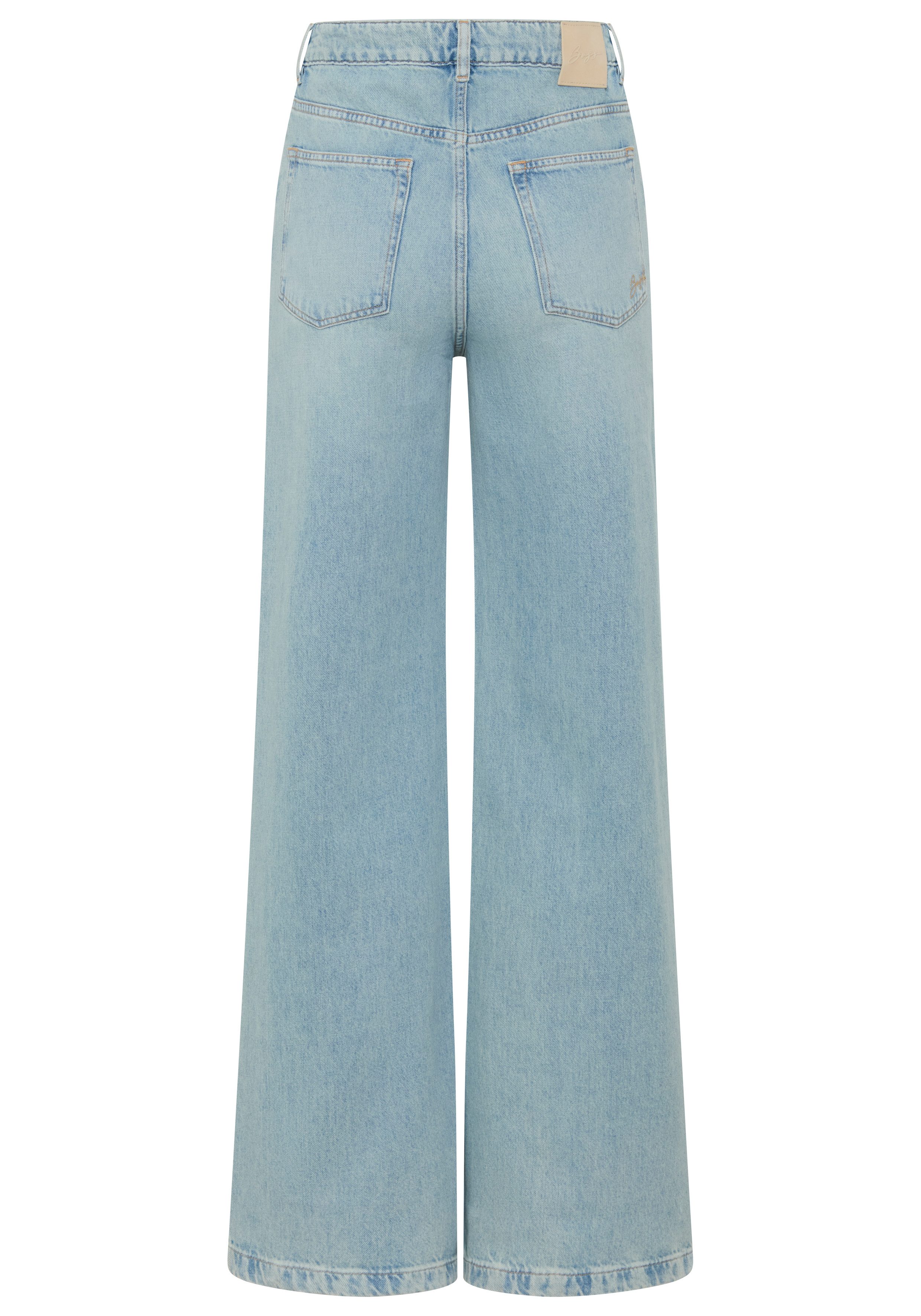 BOSS ORANGE Weite Jeans MARLENE HR 12.0 Premium Damenmode mit hohem Bund, Wide Leg