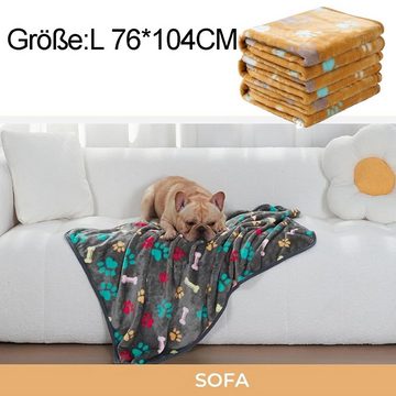 Rnemitery Tierdecke Hundedecke für Kleine Mittlere Hunde Katzen für Sofa Bett,104 * 76CM, Schlafmatte für Haustiere, Katzen- und Hundematte