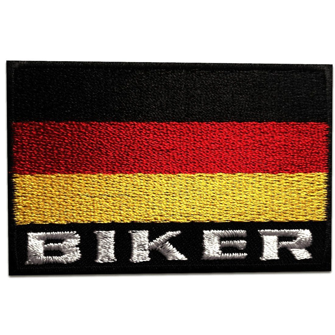 Catch the Patch Aufnäher Bügelbild, Aufbügler, Applikationen, Patches, Flicken, zum aufbügeln, Polyester, deutsch Deutschland Biker - Größe: 7,3 x 5 cm
