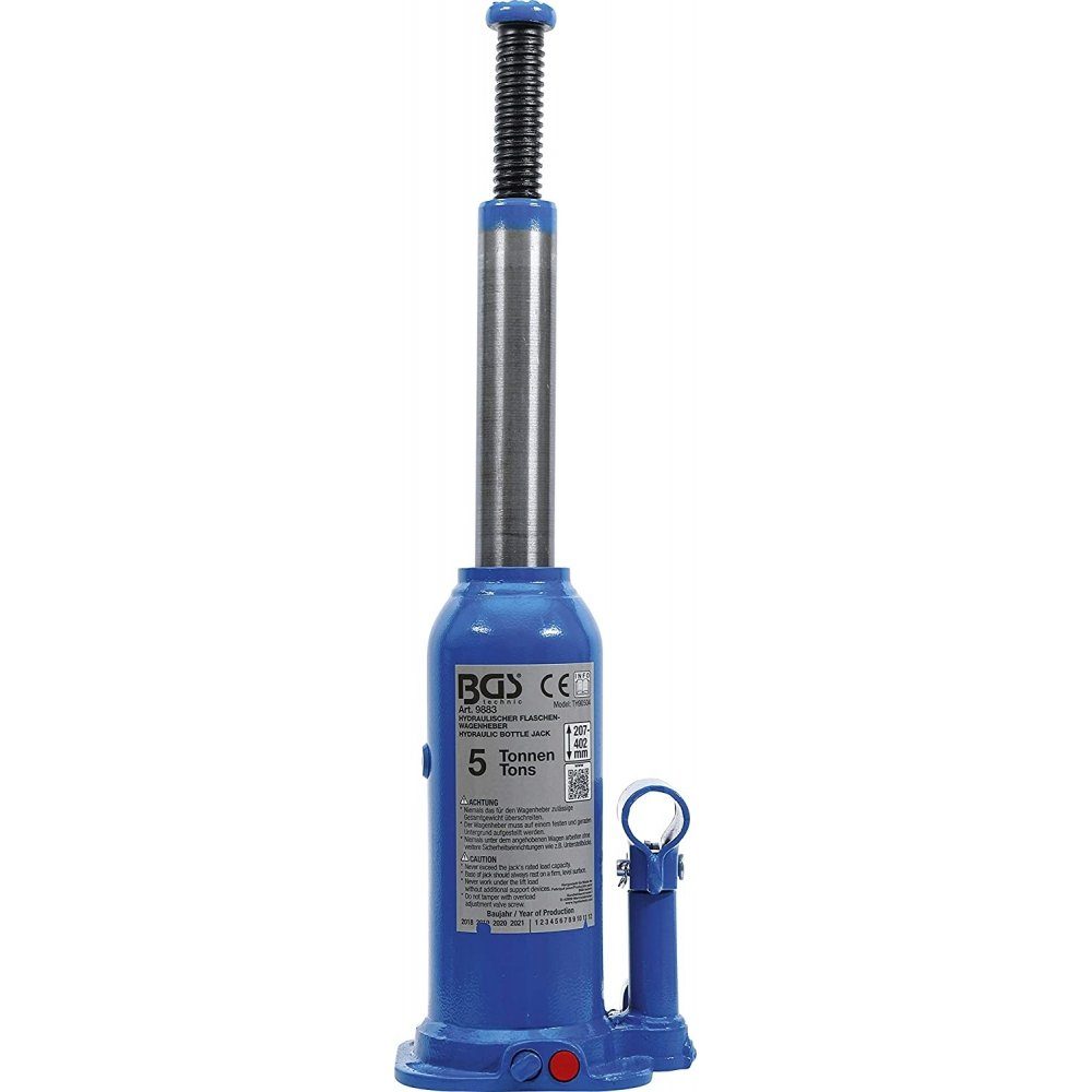 BGS technic BGS 9883 - Flaschen-Wagenheber Hydraulikheber technic - t blau 5 Hydraulischer