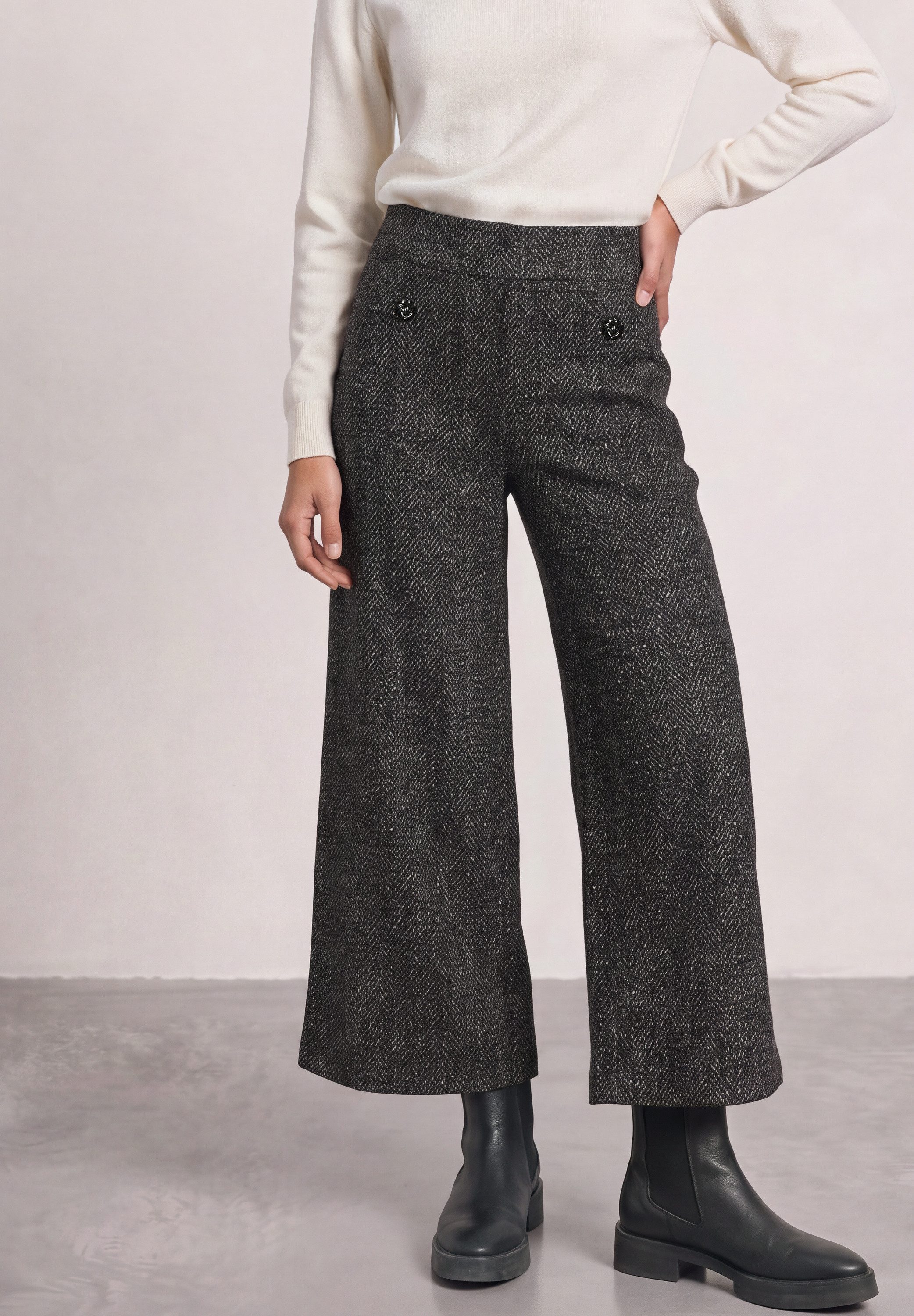 STREET ONE Stoffhose mit Elastikbund