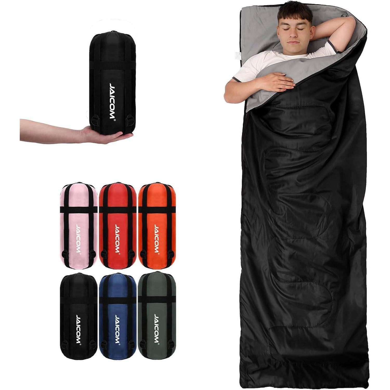 LuxusKollektion Campingstuhl Schlafsack Kleines Packmaß Deckenschlafsack Leicht Sommer Camping