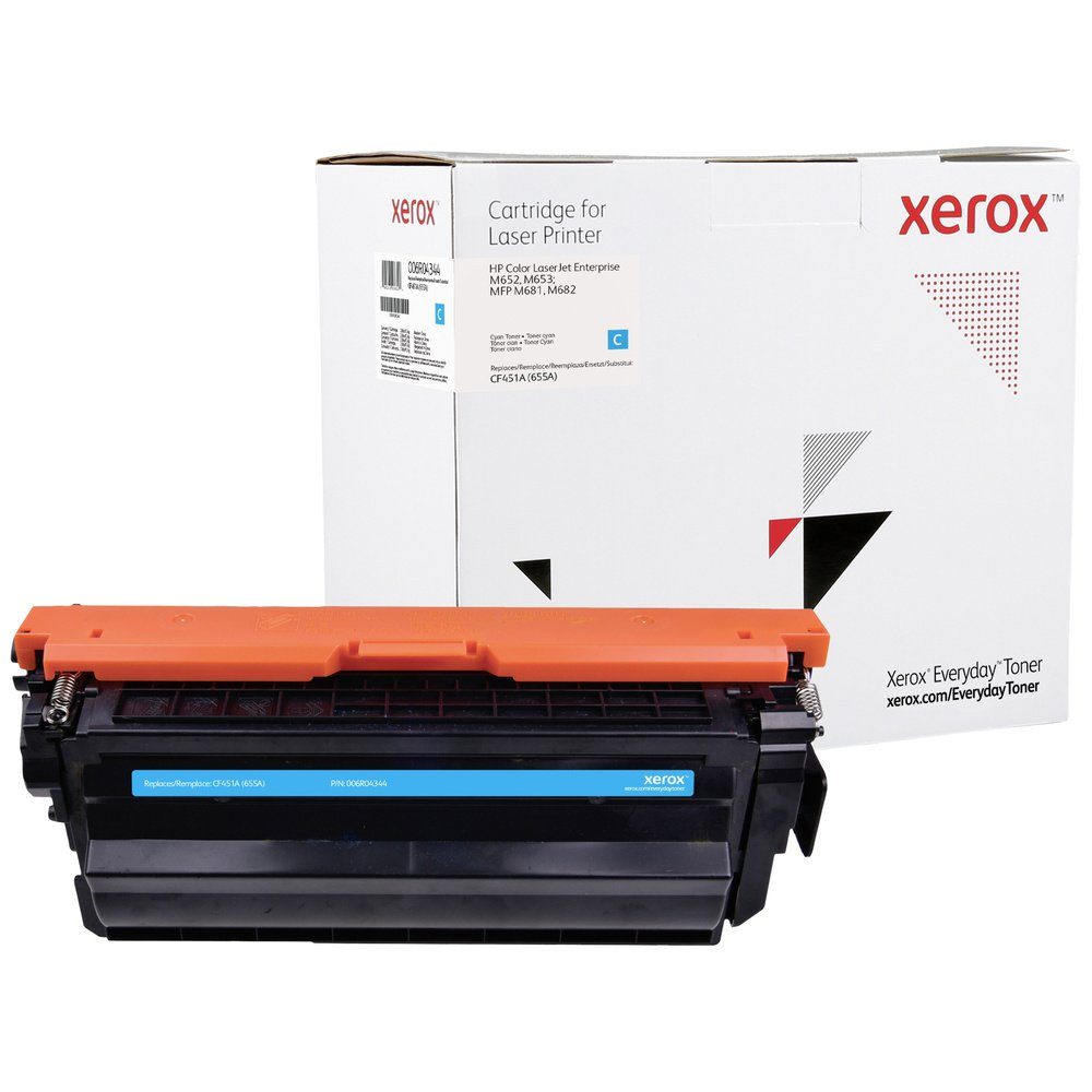 Xerox Tonerpatrone Xerox Everyday Toner einzeln ersetzt HP 655A (CF451A) Cyan 10500 Seite